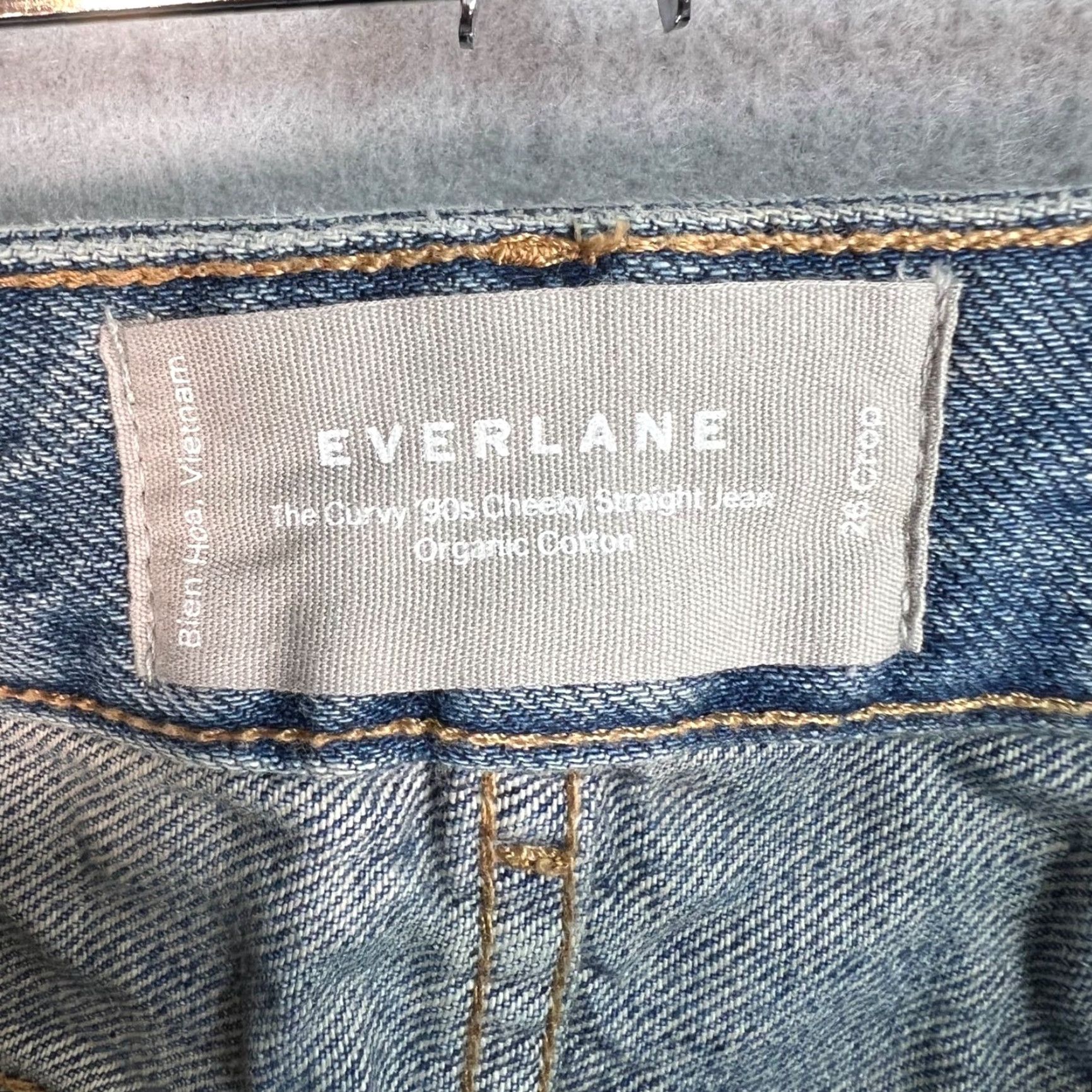 Everlane VINTAGE Everlane Curvy 90s Straight Jeans Women's Size 26 Blue Organic Cotton Denim Size 26" / US 2 / IT 38 - 4 Thumbnail
