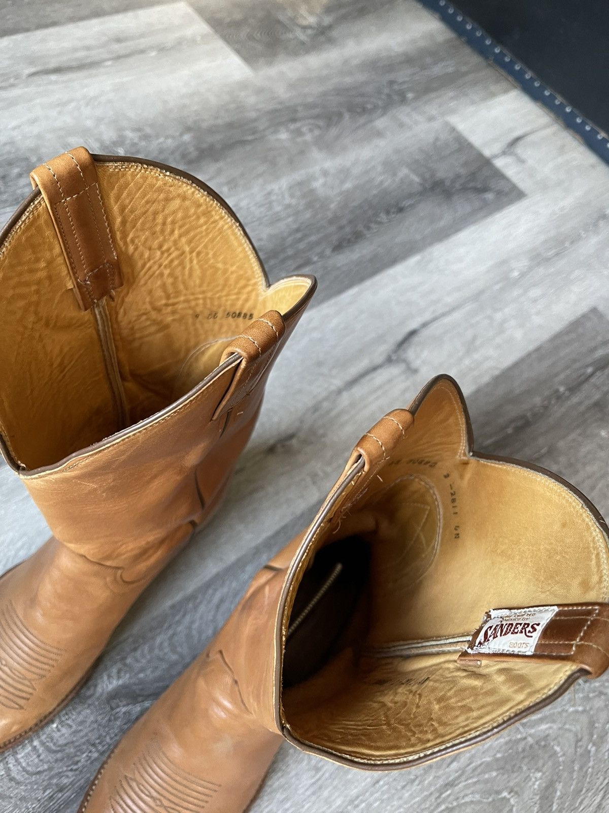 Sanders Vintage Cowboy Boots Size US 9.5 / EU 42-43 - 3 Thumbnail