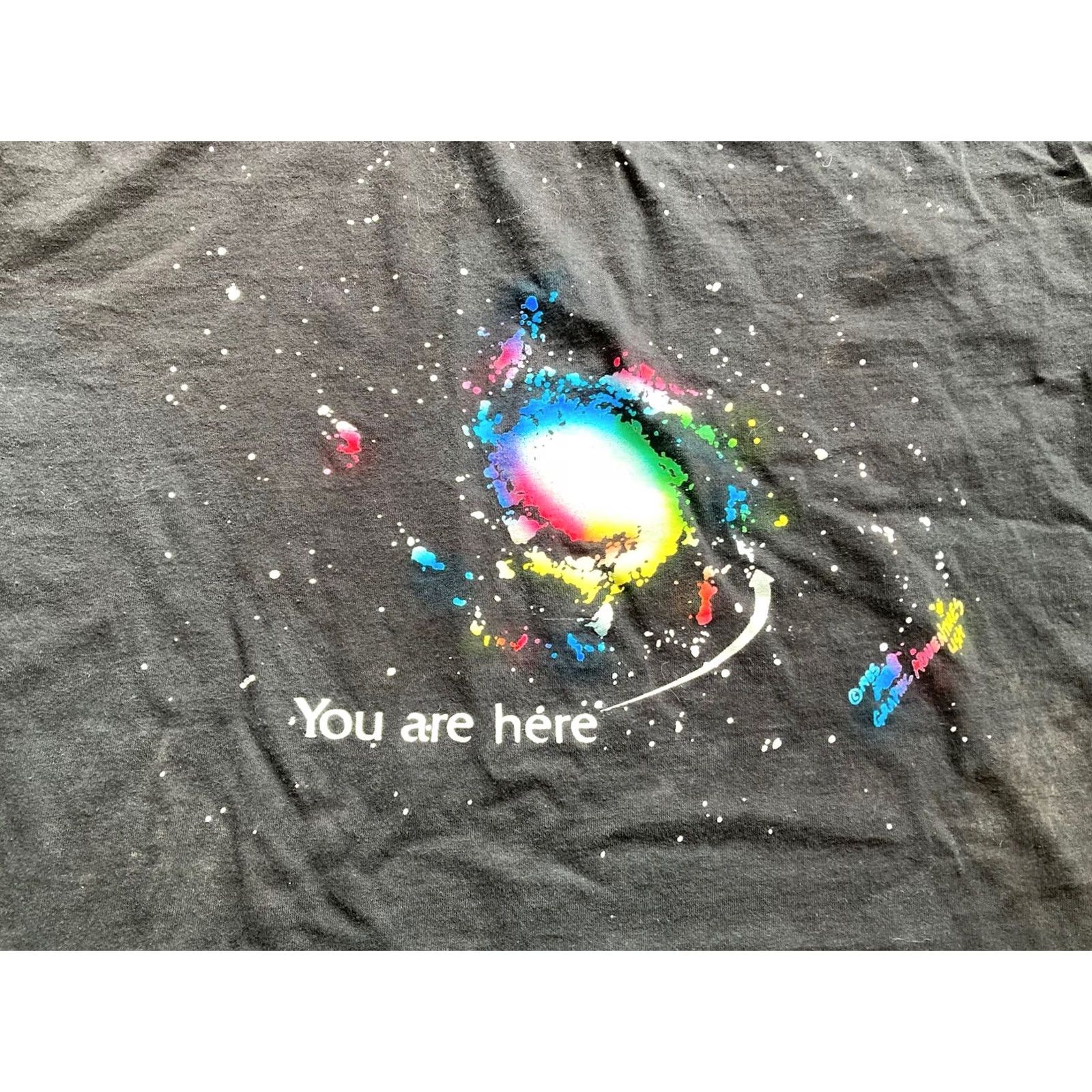 Jerzees VINTAGE Space Galaxy Shirt XL Mens Black Short Sleeve USA Made JERZEES T-Shirt Size US XL / EU 56 / 4 - 2 Thumbnail