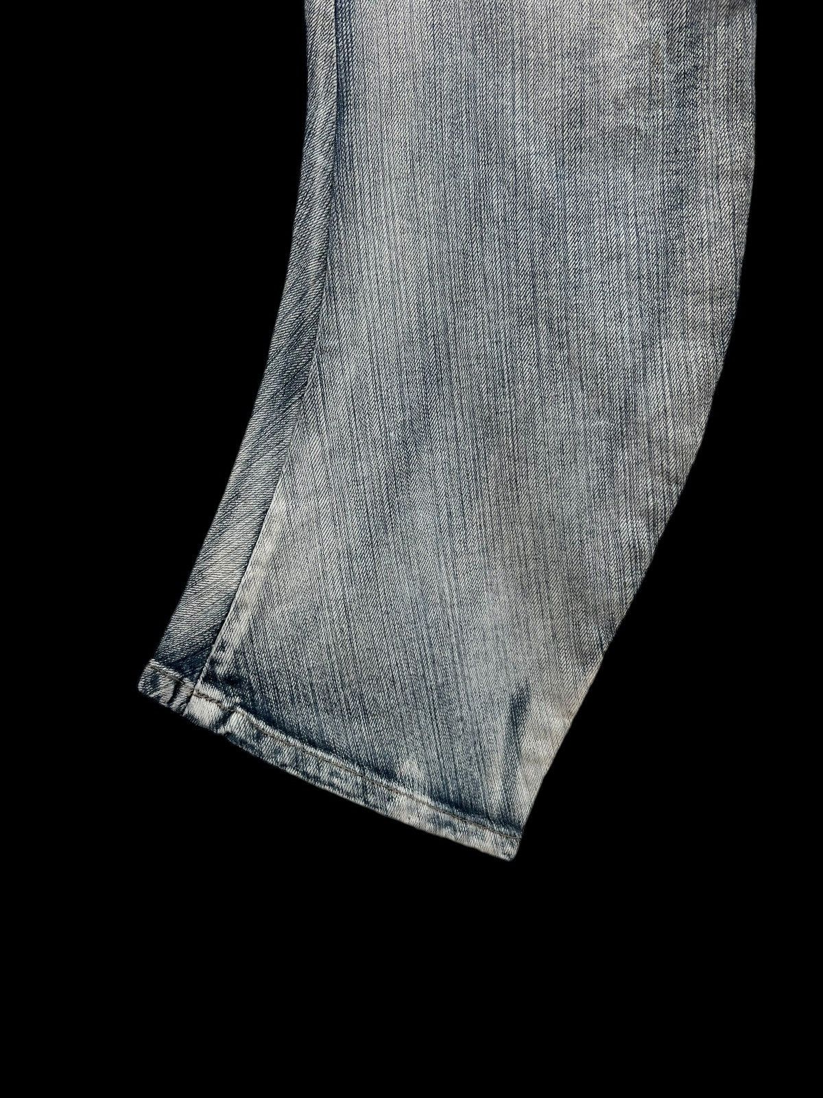 Vintage Vintage PPFM Acid Washed Curved Leg Denim Jeans Size US 31 - 14 Thumbnail