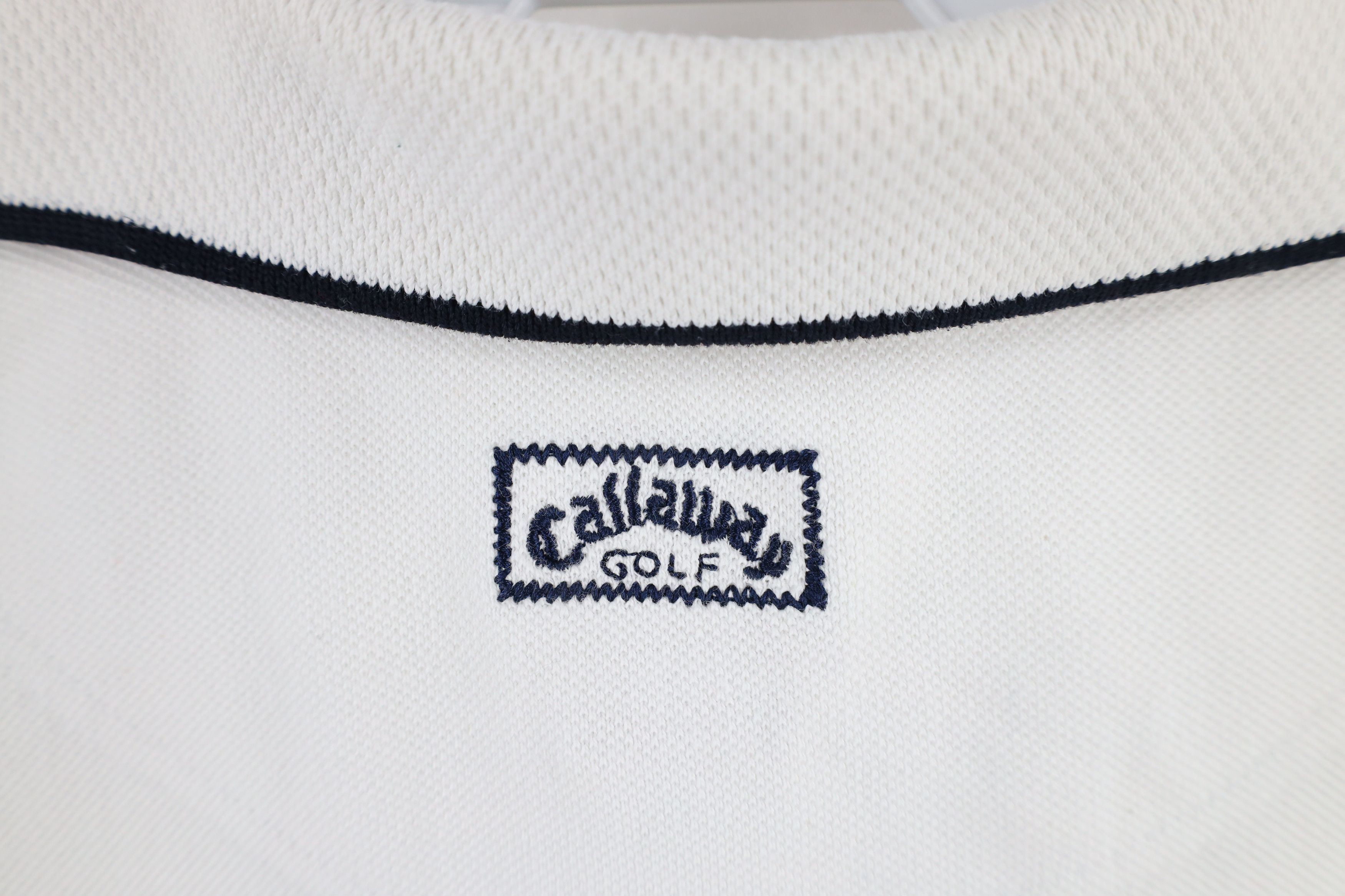 Callaway × Vintage Vintage 90s Callaway Golf Collared Golfing Polo Shirt White Size US L / EU 52-54 / 3 - 9 Thumbnail