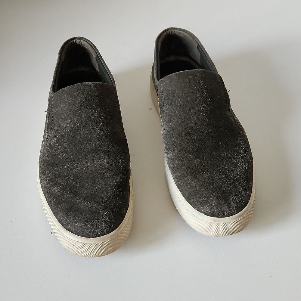 Vince VINCE | Barron Slip-On Sneakers Olive Green Suede Mens Sz 9 Size US 9.5 / EU 42-43 - 2 Thumbnail