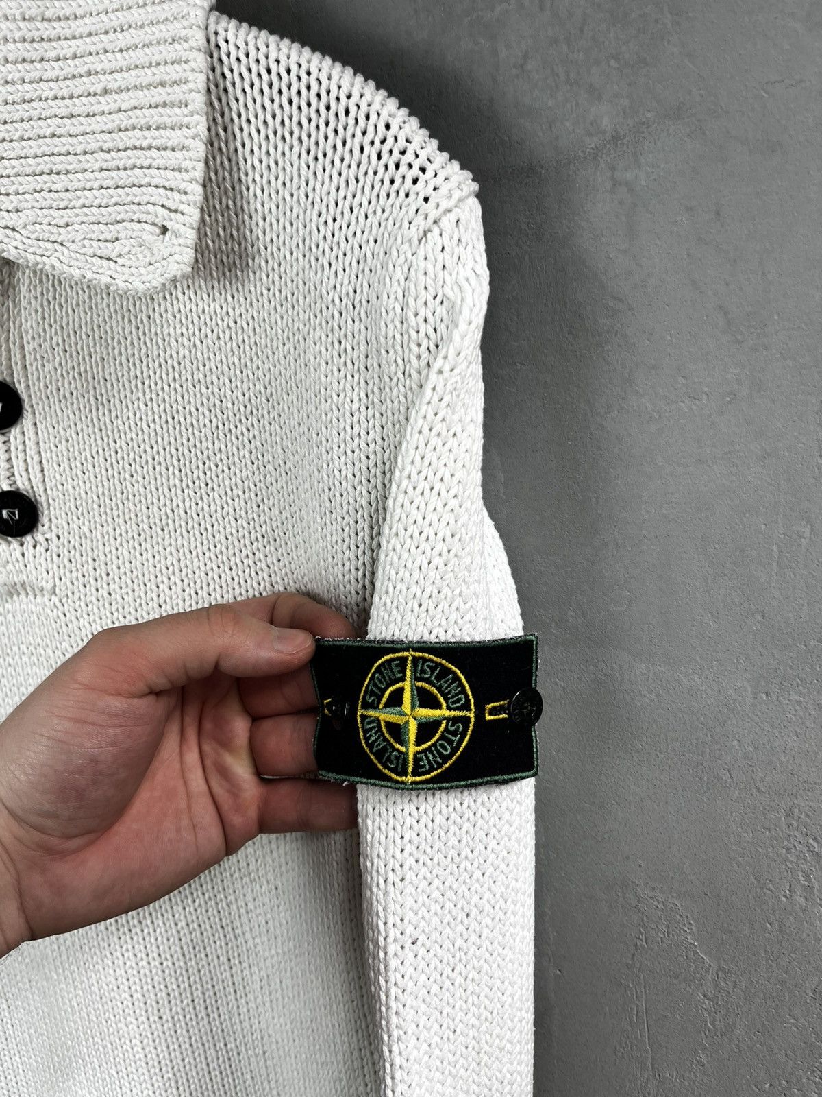 Stone Island × Vintage Stone Island SS 1998 Half Button Knit Size US S / EU 44-46 / 1 - 4 Thumbnail