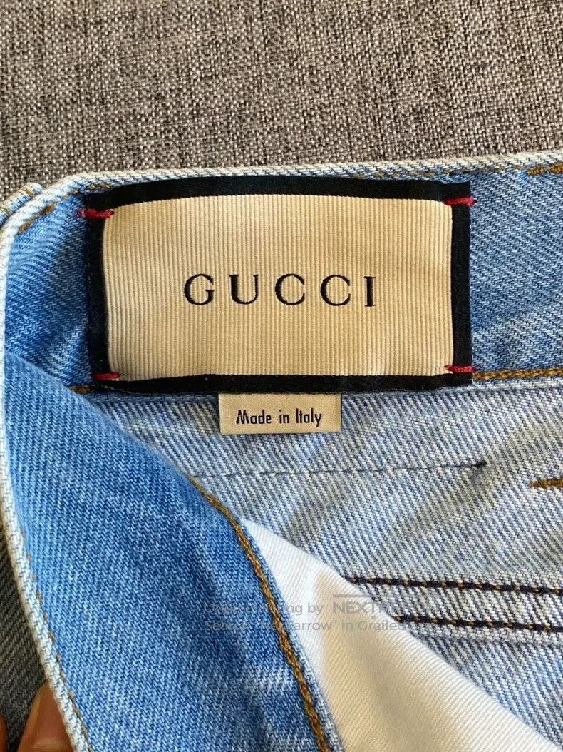 Gucci Gucci Logo pattern straight jeans Size US 32 / EU 48 - 6 Thumbnail