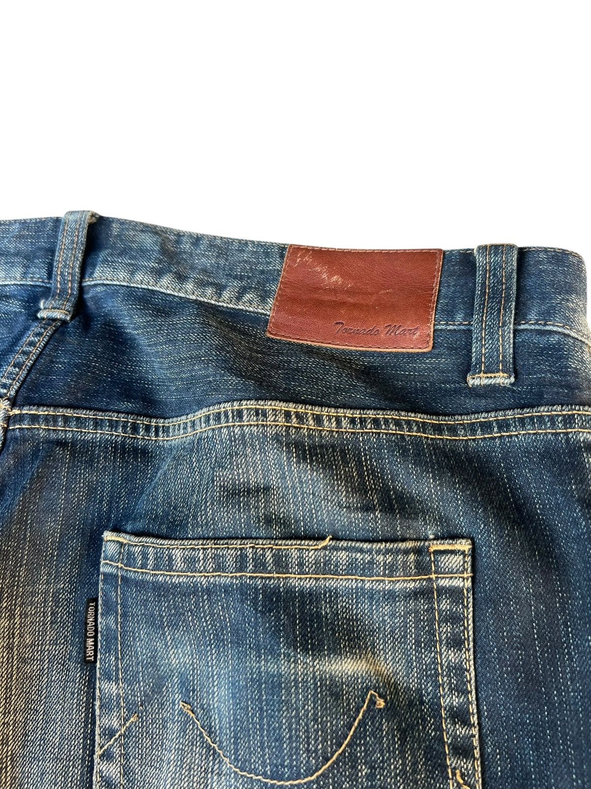 Tornado Mart Trashed Tornado Mart Distress Dirty Mud Denim Flare Jeans Size US 33 - 20 Thumbnail
