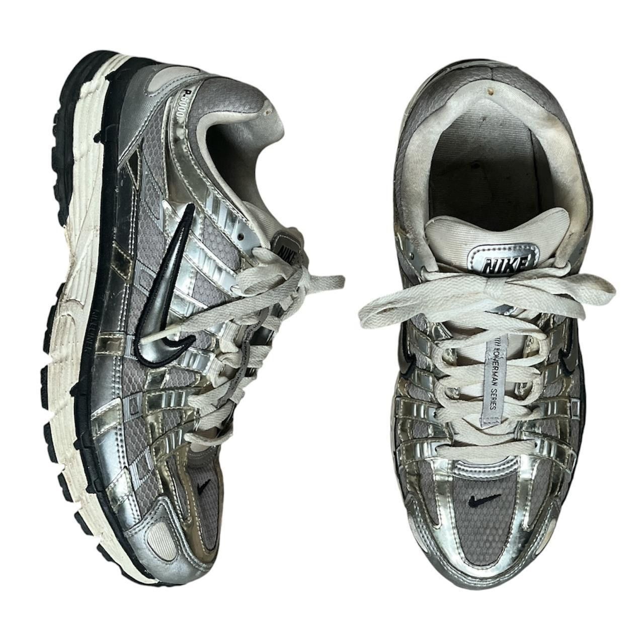Nike metallic silver nike P-6000 trainers Size US 9 / EU 42 - 1 Thumbnail