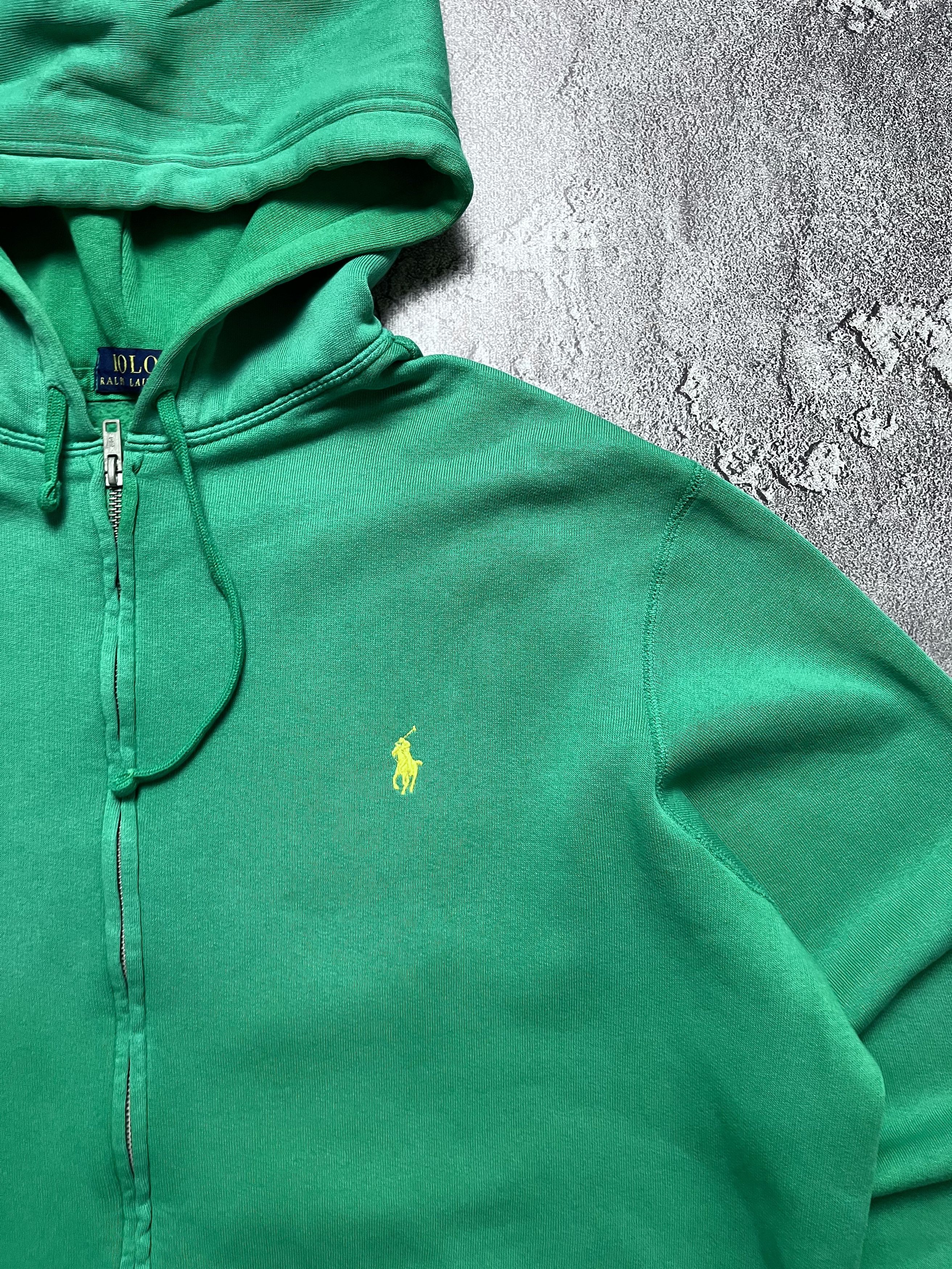 Polo Ralph Lauren Vintage Zip Hoodie Polo Ralph Lauren Big Pony Mens XL Size US XL / EU 56 / 4 - 2 Thumbnail