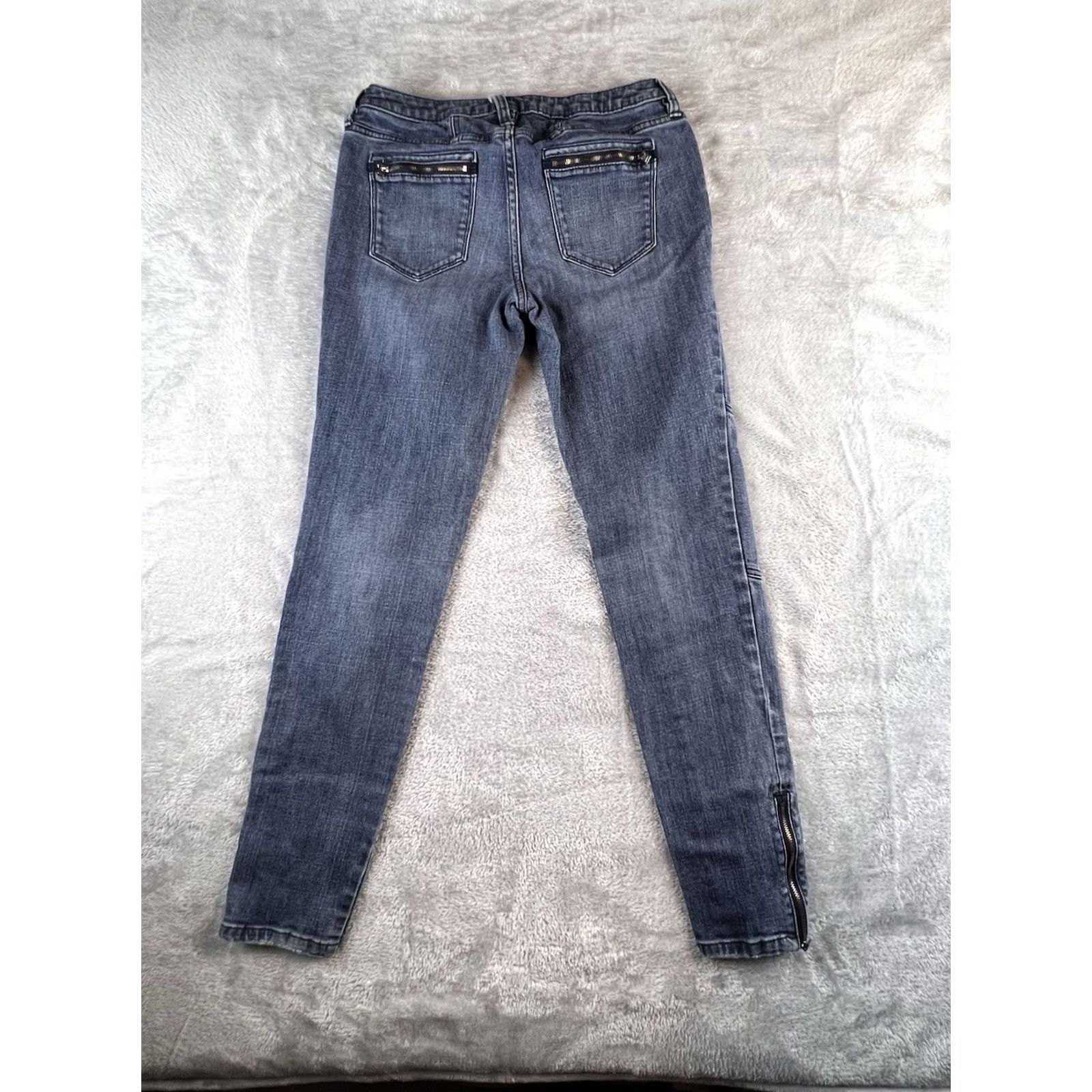 Vintage Simply Vera Wang Jeans Womens 4 Blue Ankle City Slim 5-Pocket Design Inseam 29in Adult Womens Size 27" / US 4 / IT 40 - 2 Thumbnail