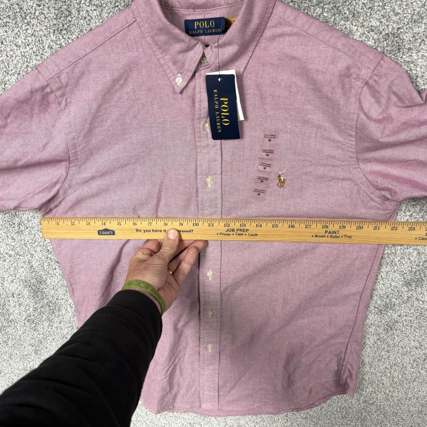 Polo Ralph Lauren Polo Ralph Lauren Shirt M Classic Fit Oxford Button Down Red Mens Long Sleeve Cotton Size US M / EU 48-50 / 2 - 5 Thumbnail