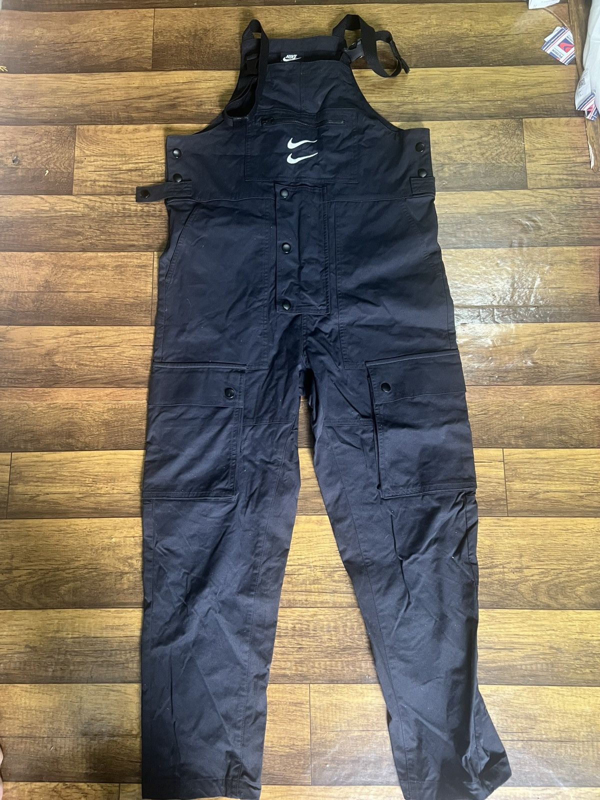 Nike Nike Sportswear Swoosh Coverall Size: M BLACK - CU3896-010