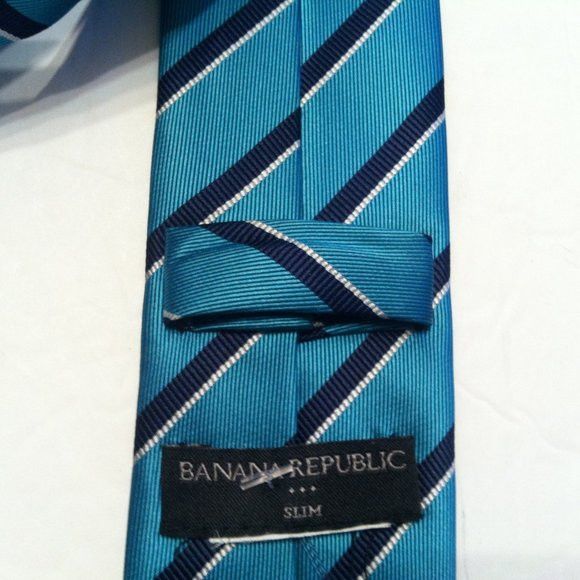 Banana Republic BANANA REPUBLIC MEN'S NEW 100%SILK TIE WIDTH: 2 1/4" Size ONE SIZE - 4 Thumbnail