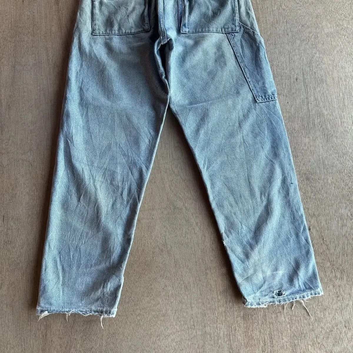 Levi's Made & Crafted LEVI’S MADE & CRAFT DENIM DOUBLE KNEE RIPPED WORK WEAR PANTS Size US 30 / EU 46 - 19 Thumbnail