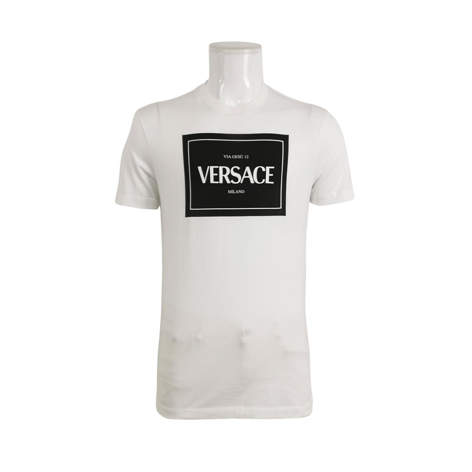 Versace Versace Box Logo Cotton T-Shirt S Size US S / EU 44-46 / 1 - 1 Thumbnail