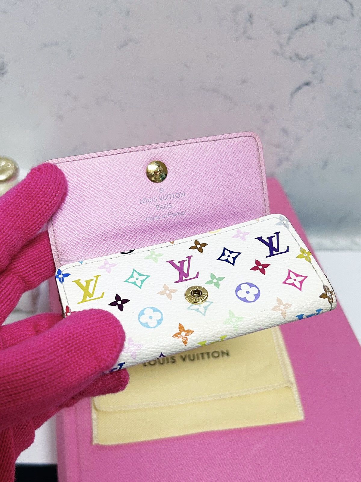 Louis Vuitton Authentic Louis Vuitton Limited Ed. Multicolor 4 Key Holder Size ONE SIZE - 3 Thumbnail
