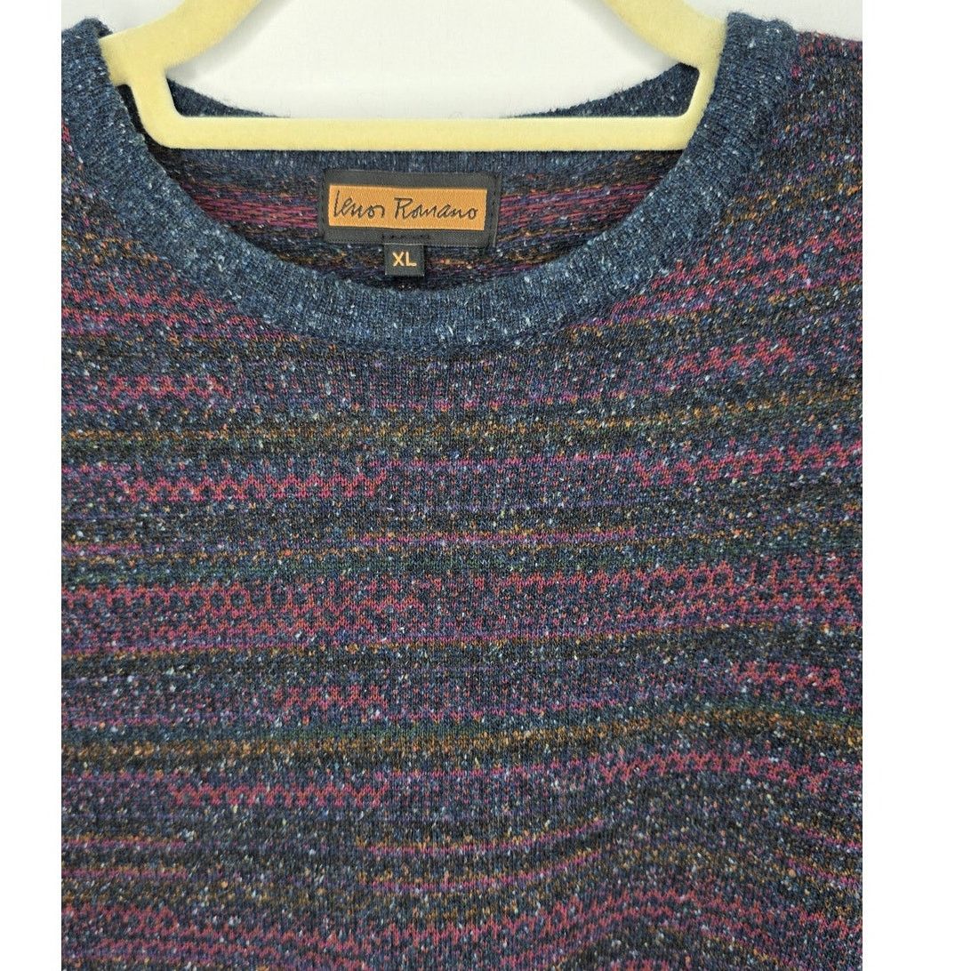 Other Lenor Romano Wool, Silk Cotton Blend Multi Colored Sweater Size US XL / EU 56 / 4 - 3 Thumbnail