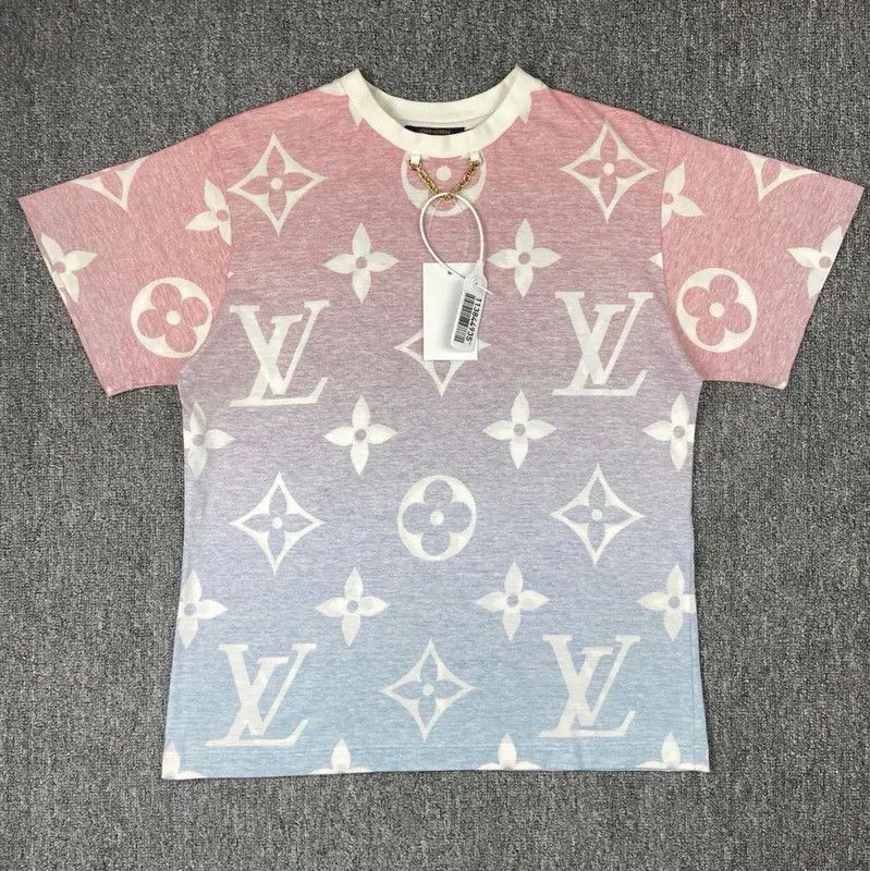 Louis Vuitton Louis Vuitton Color Block Cotton T-Shirt 0089 Size M / US 6-8 / IT 42-44 - 1 Thumbnail