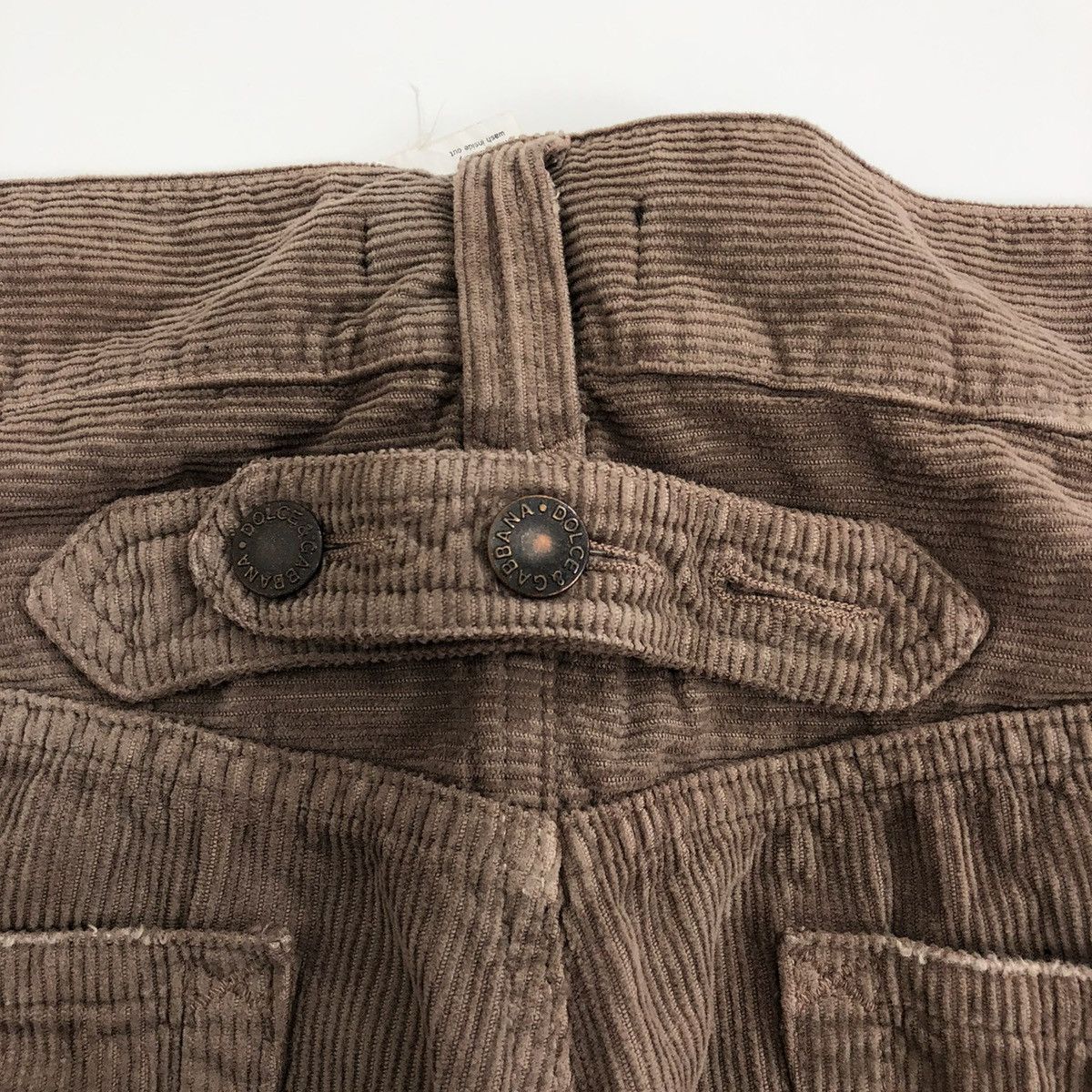 Designer × Dolce & Gabbana × Vintage Vintage Dolce & Gabbana 20 Loose Corduroy Distressed Pants Size US 32 / EU 48 - 6 Thumbnail