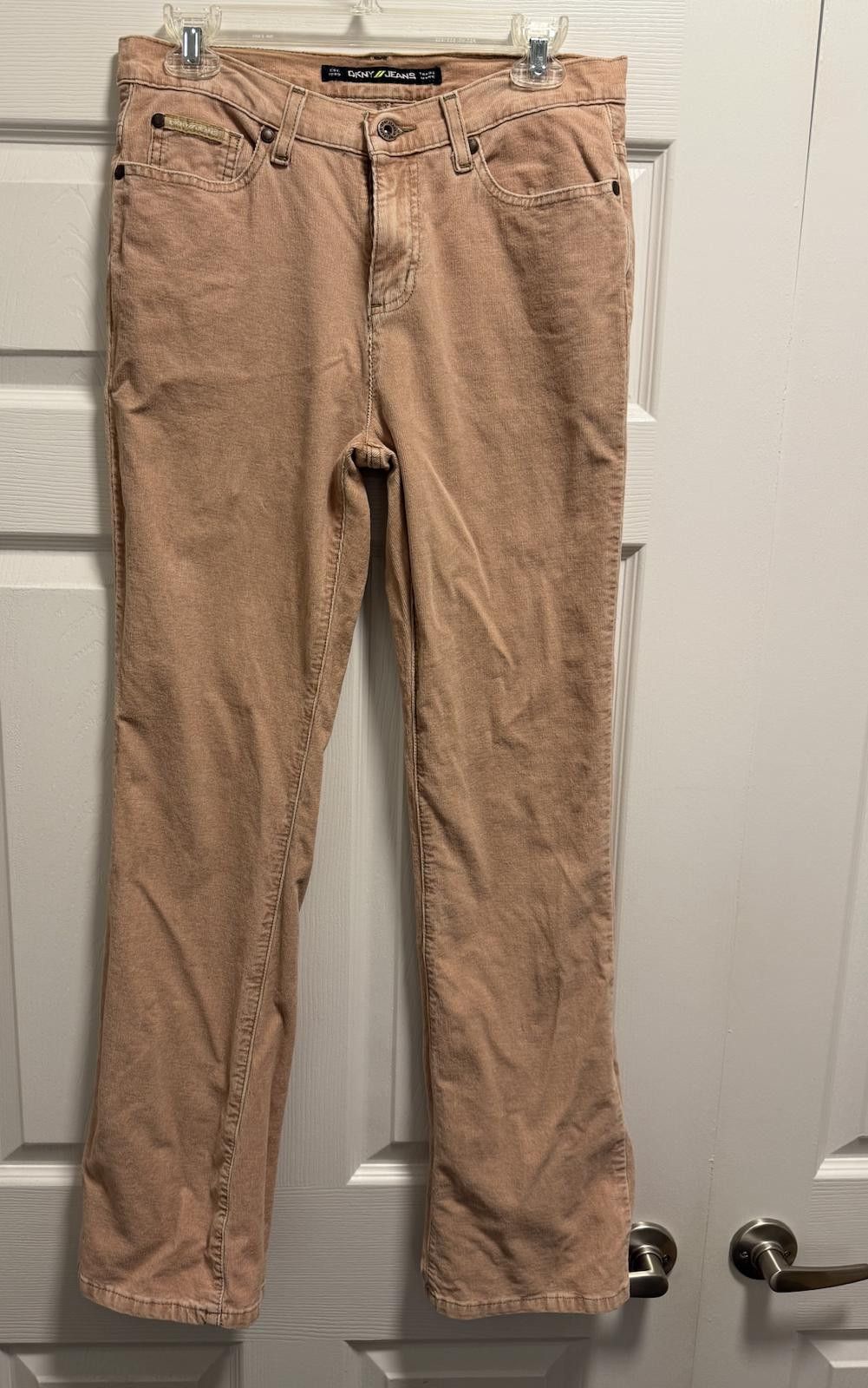 DKNY DKNY Jeans Tan Corduroy Pants Size 6 Made in Mexico Size 30" / US 8 / IT 44 - 1 Thumbnail