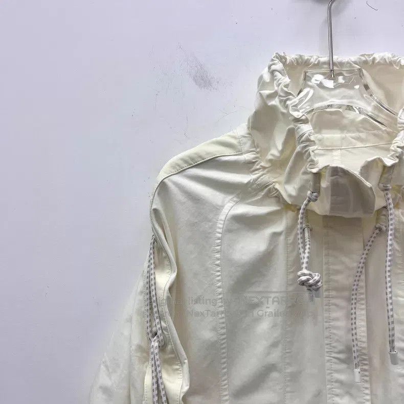 Hermes Hermes Beige Drawstring Cotton Long Sleeve Jacket Size XS / US 0-2 / IT 36-38 - 3 Thumbnail