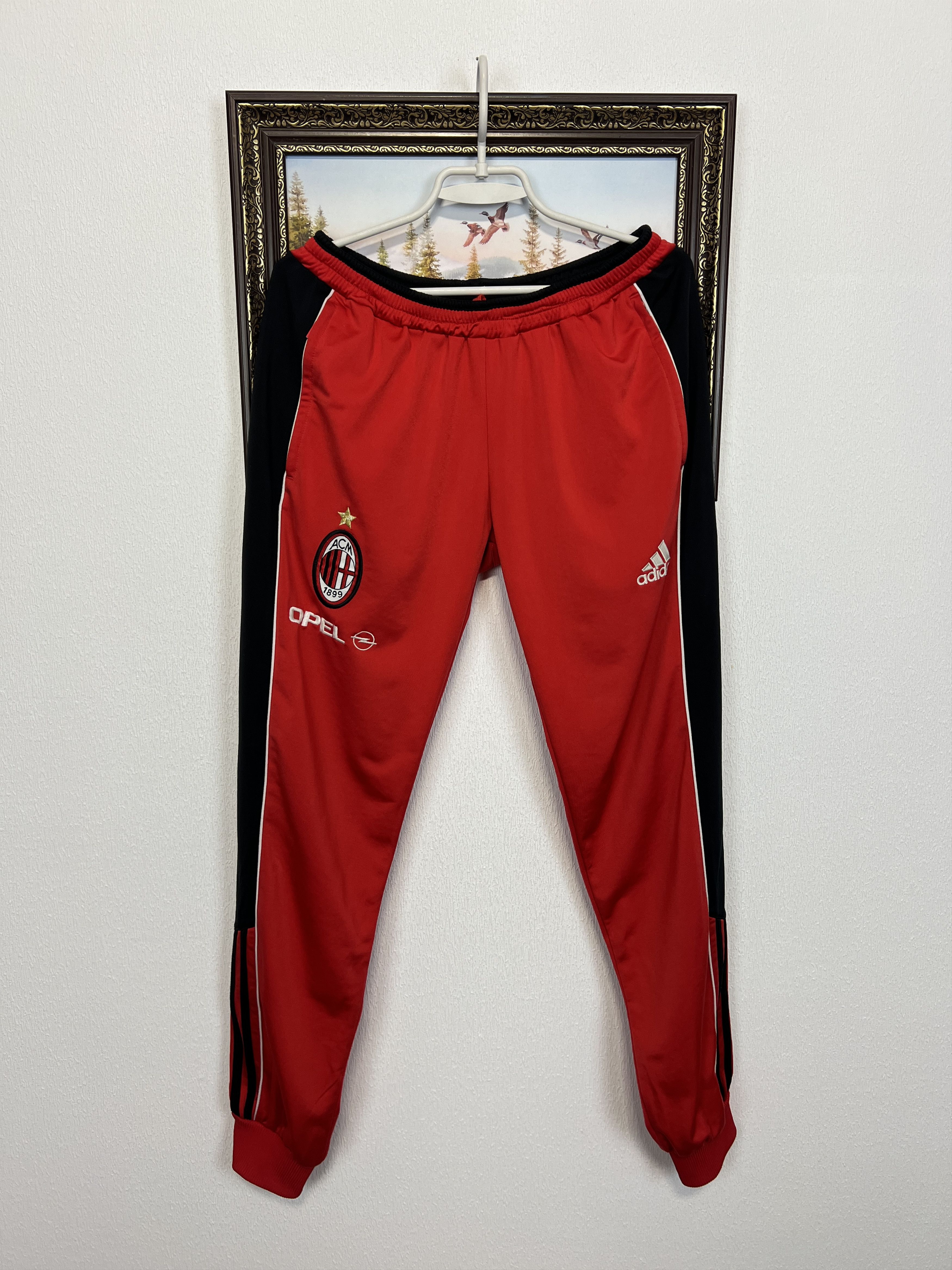 Adidas Vintage 90's AC Milan Football Sweatpants Soccer Pants Size US 32 / EU 48 - 1 Thumbnail
