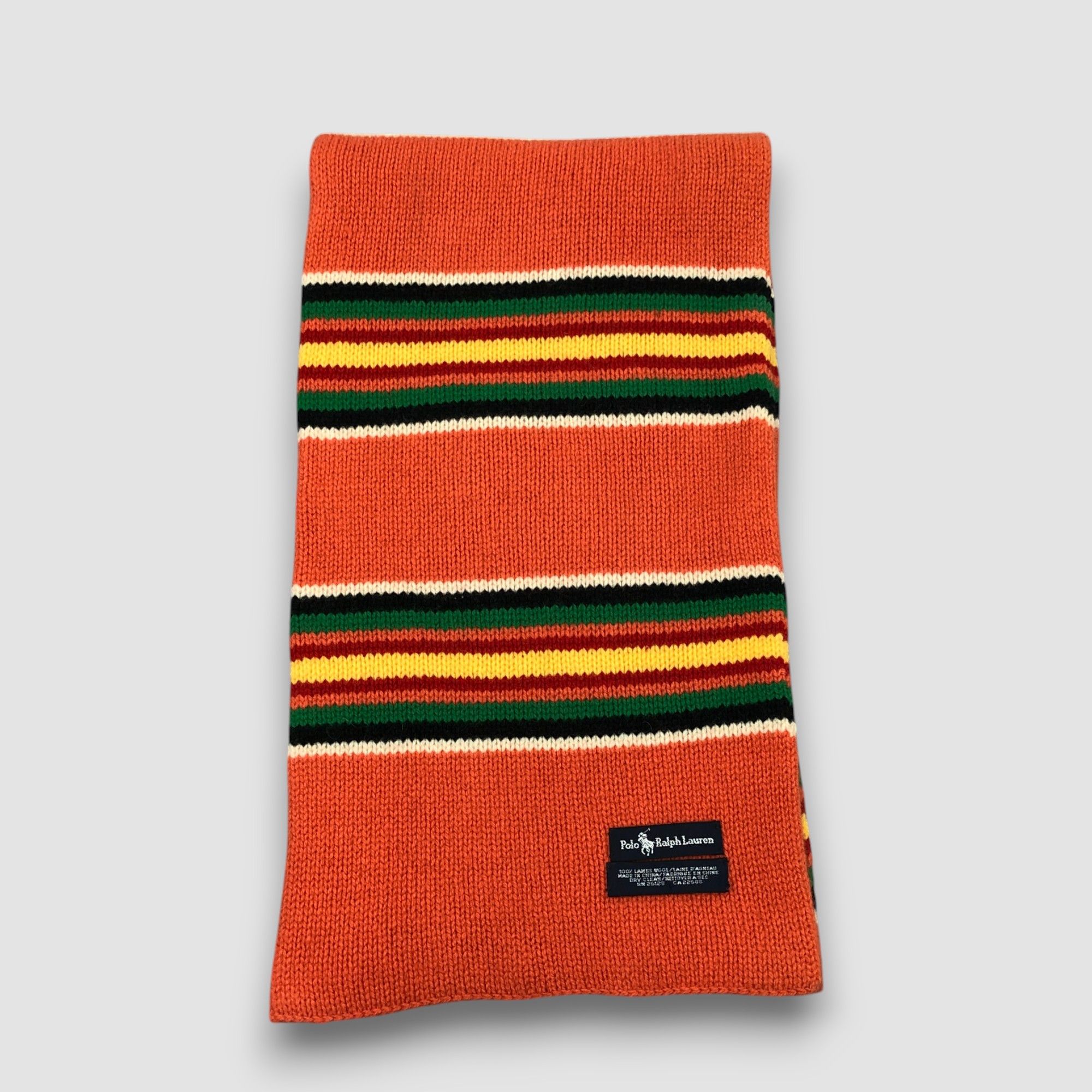 Polo Ralph Lauren Vintage 90s Polo Ralph Luaren Scarf Muffler Wool Scarves Size ONE SIZE - 3 Thumbnail
