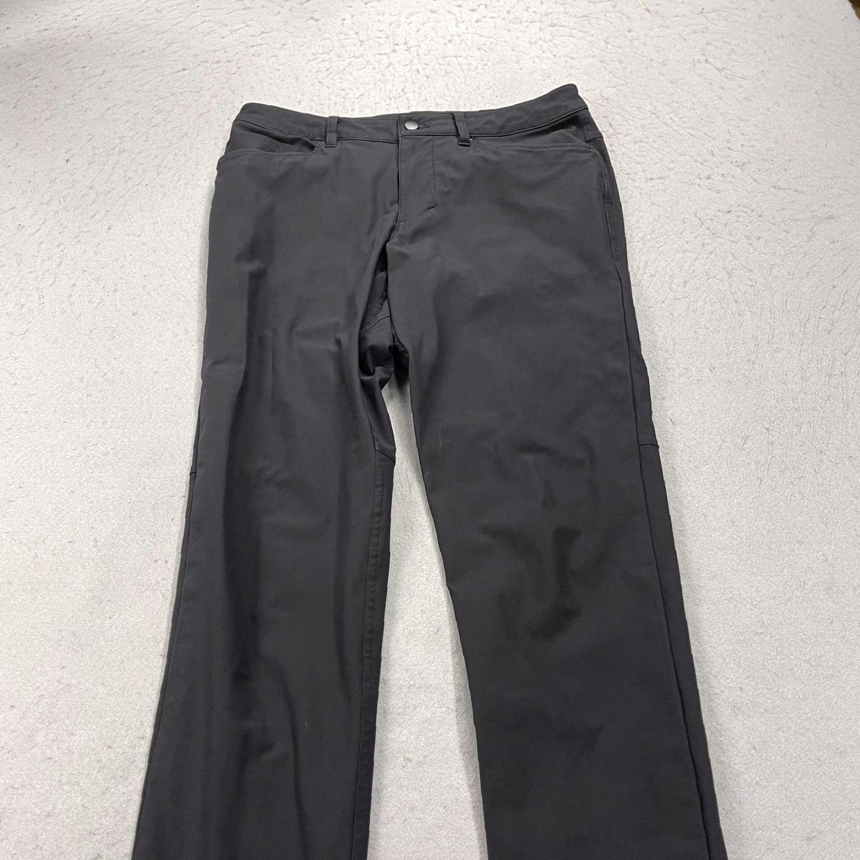 Lululemon Lululemon Pants Mens 30x30 Black Warpstreme Slim Casual Chino Button Preppy Style: Chino Size US 30 / EU 46 - 3 Thumbnail