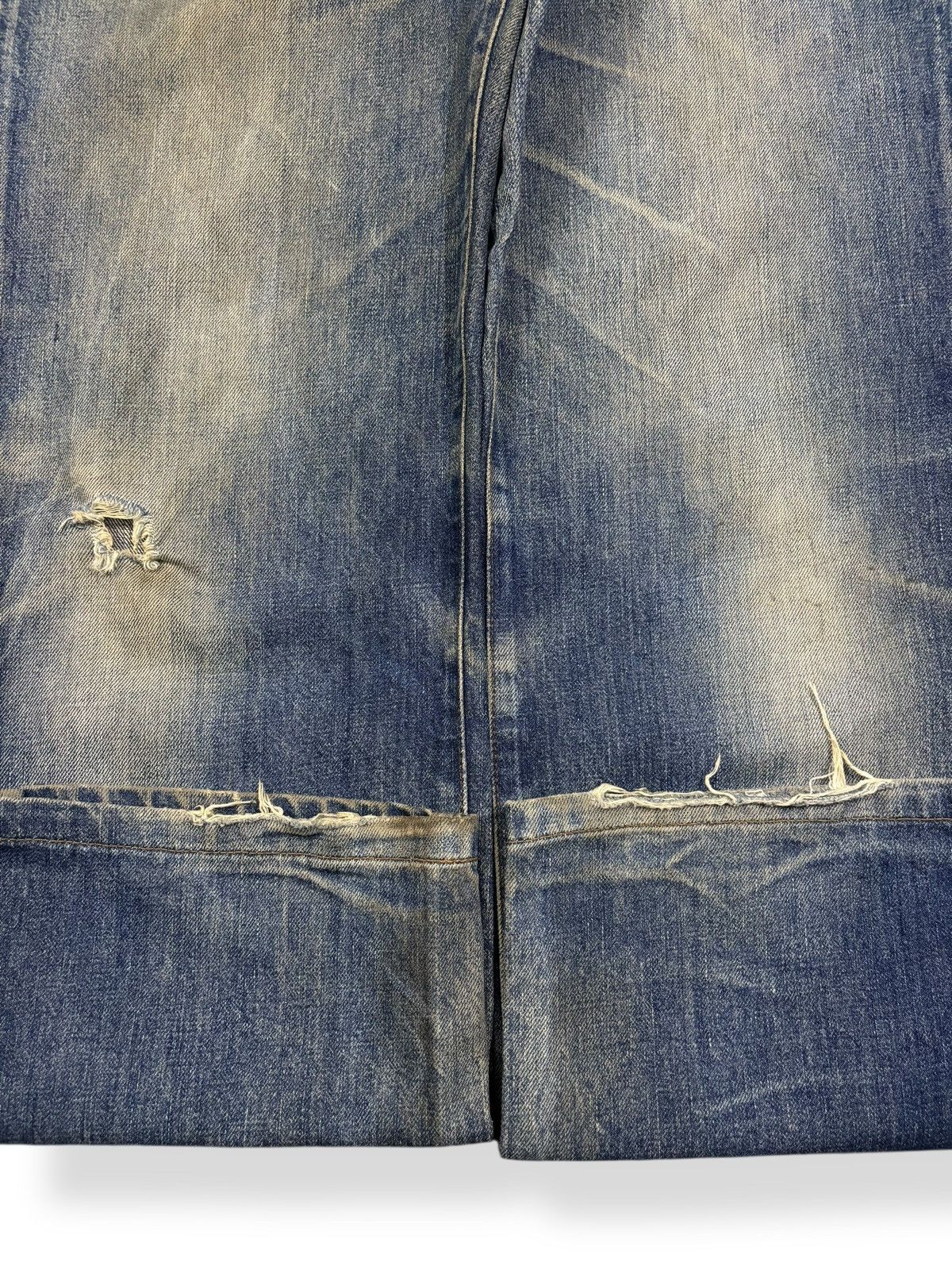 Edwin Vintage Rare Edwin Frontier Mud Wash Loose Distressed Jeans Size US 31 - 9 Thumbnail