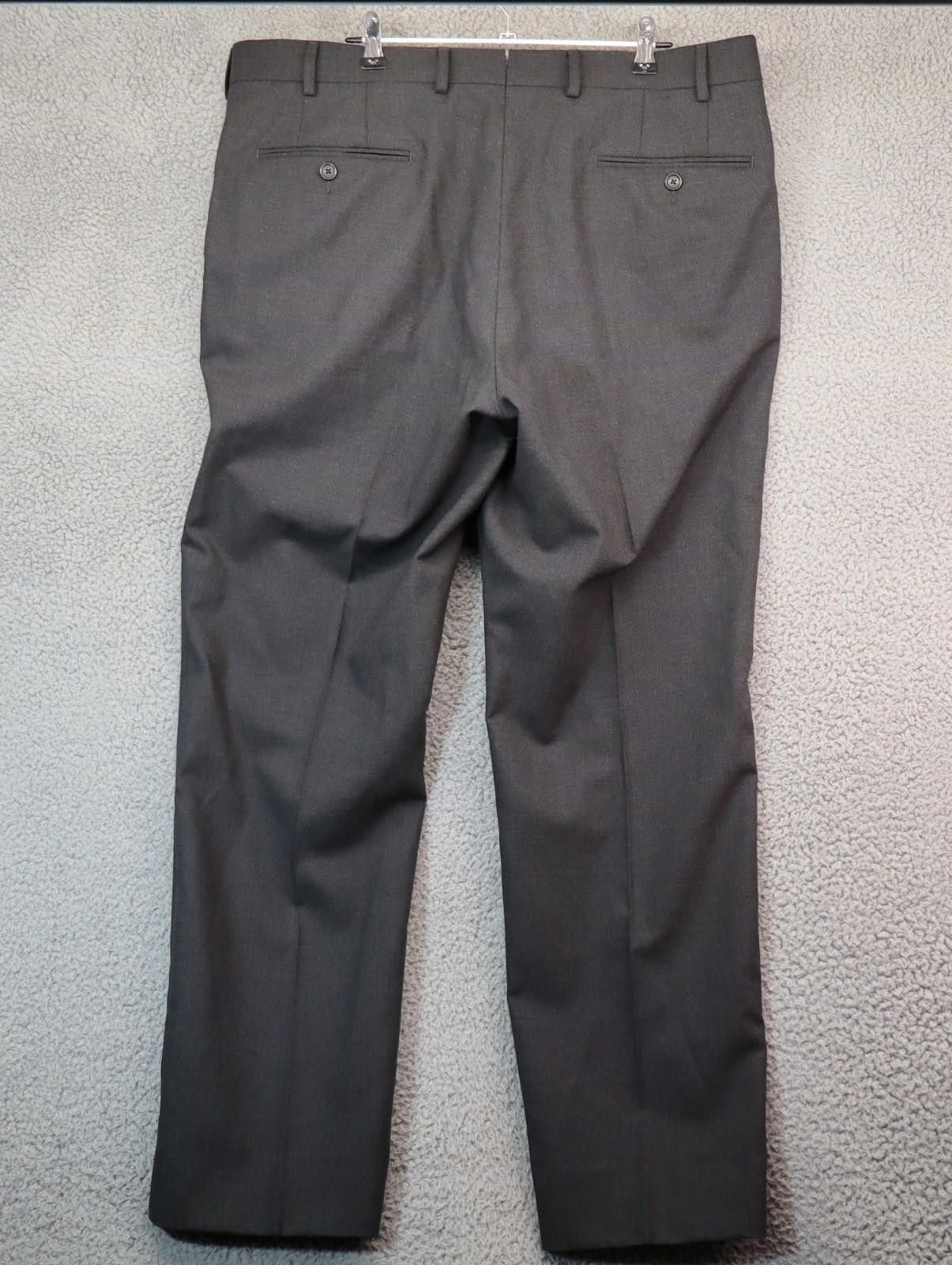 Suitsupply Lanificio Rogna Trousers 54 Grey 100% Wool Italy B25201 Size US 44 / EU 60 - 7 Thumbnail