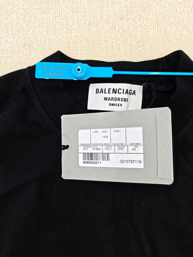 Balenciaga Balenciaga Cola Embroidered Short Sleeve Tee Size US XS / EU 42 / 0 - 4 Thumbnail