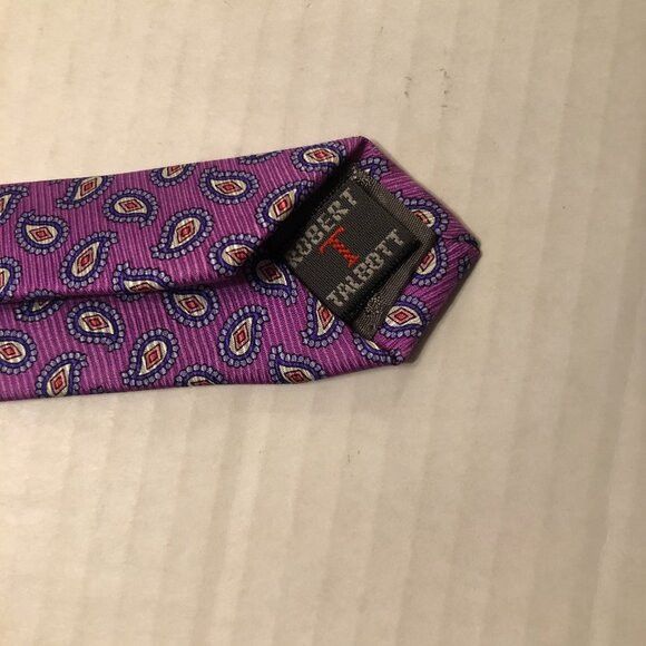 Robert Talbott Robert talbott men's new purple silk tie 3 1/2" X 57 1/2" Size ONE SIZE - 6 Thumbnail