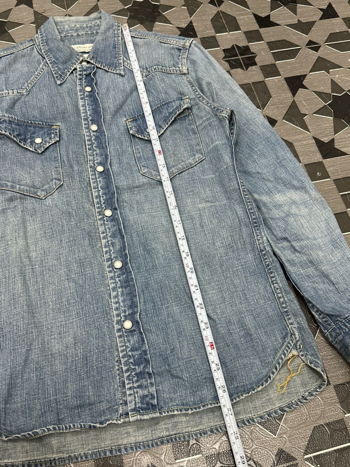 Remi Relief Remi Relief Japan Denim Chambray Snap Button Button Shirt Size US M / EU 48-50 / 2 - 19 Thumbnail