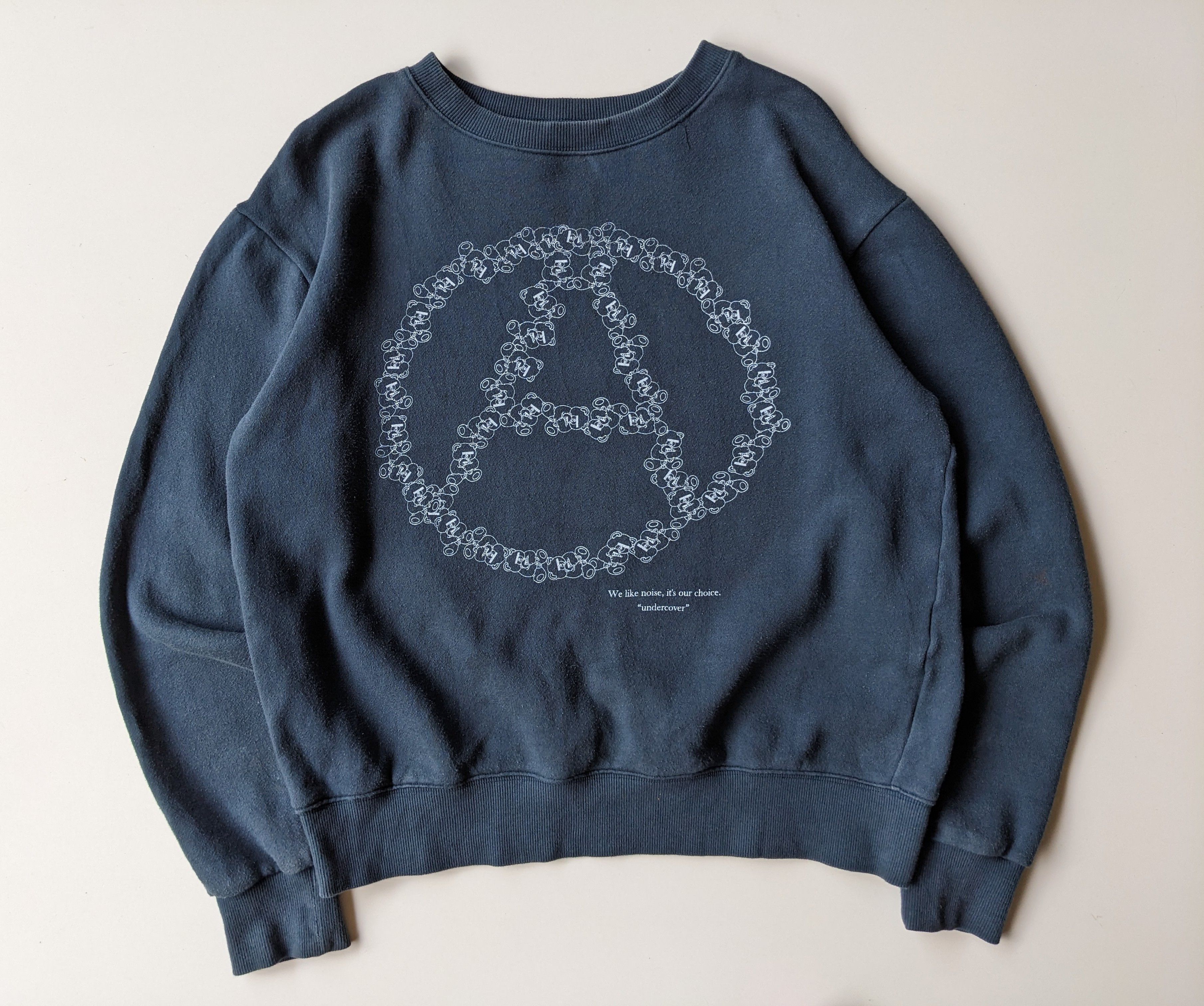 Undercover Anarchy Bear Sweatshirt Used M Black Unique