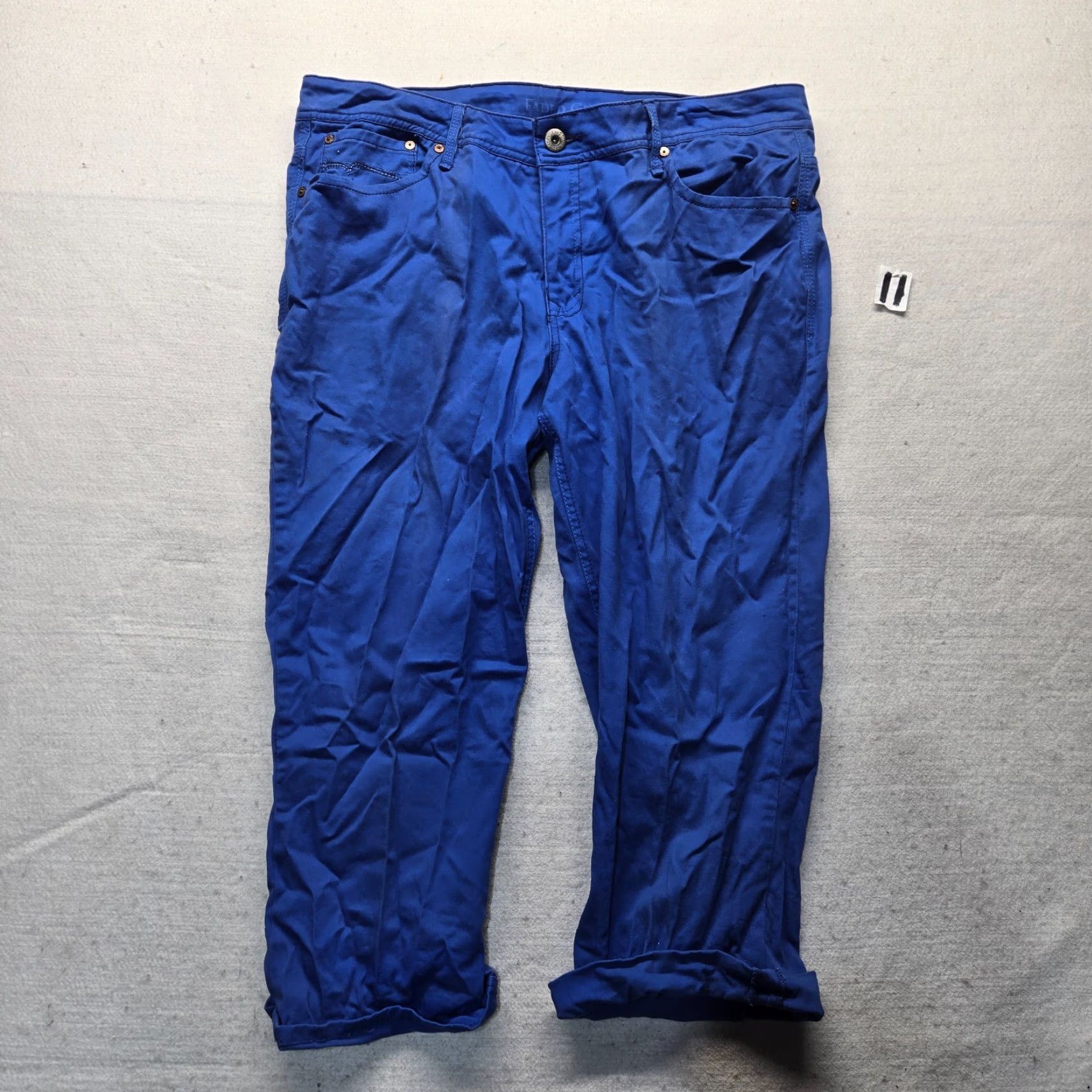 Faded Glory Faded Glory Denim Solid Blue Skinny Knit Pant Adult Womens Size 16 Jeans Regular 5-Pocket Blue Size 38" / US 16 / IT 52 - 2 Thumbnail