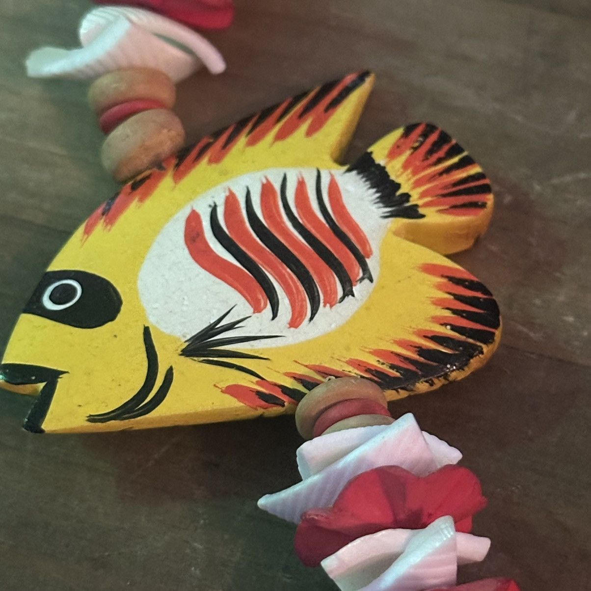 Vintage Vintage wooden tropical fish and coral necklace Size ONE SIZE - 5 Thumbnail