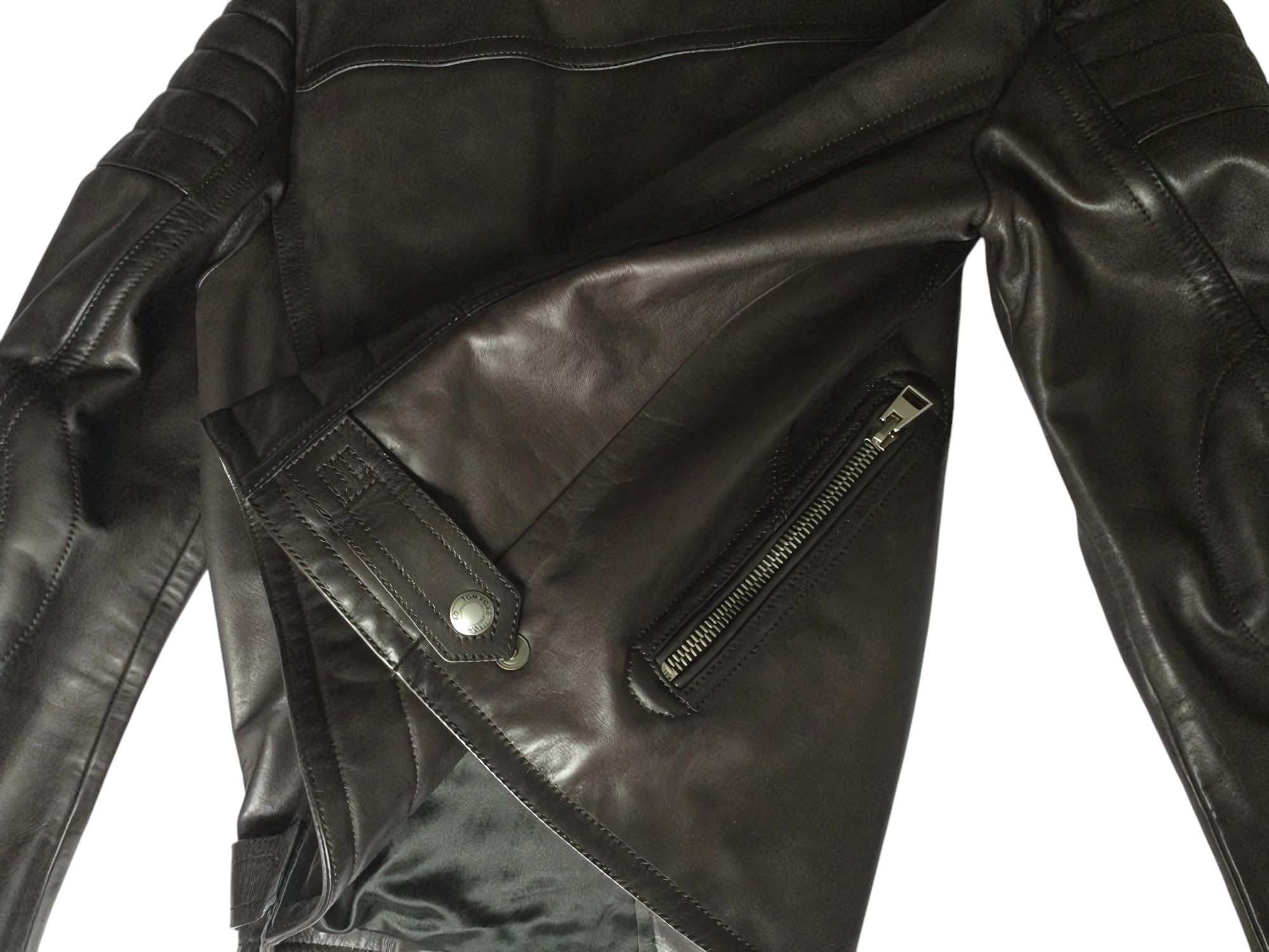 Tom Ford CAFE RACER LEATHER BIKER JACKET Size US XL / EU 56 / 4 - 6 Thumbnail