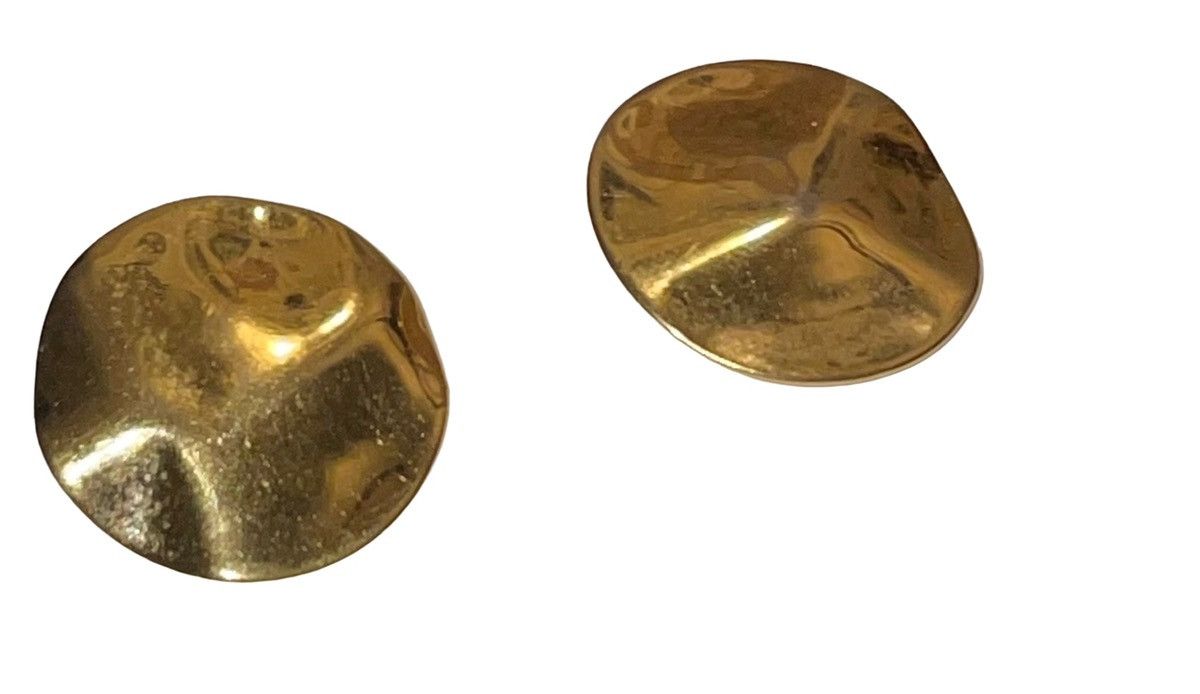 Vintage Vintage 80’s Monet Hammered Dome Earrings Size ONE SIZE - 9 Thumbnail