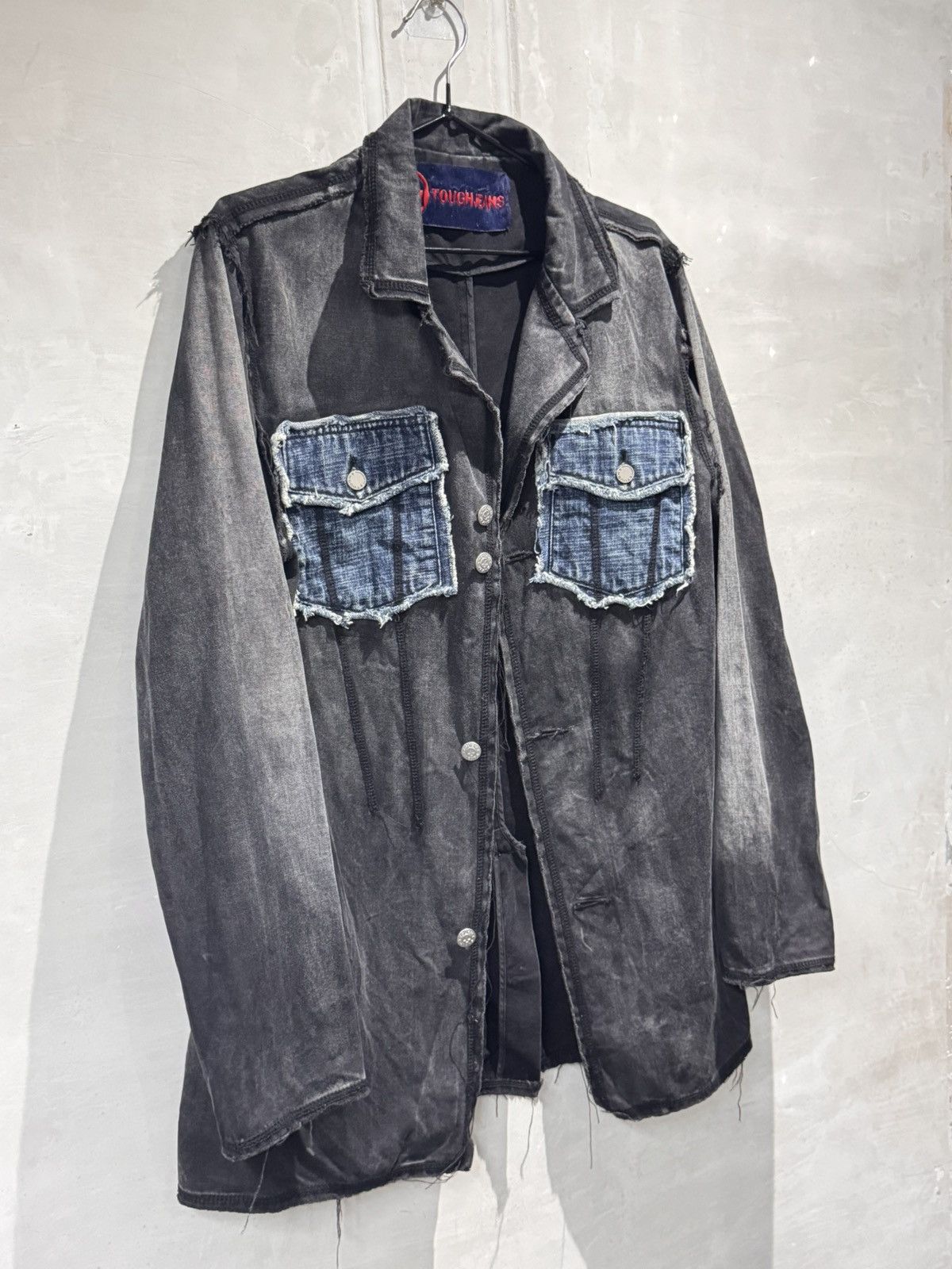 Vintage Vintage Tough Jeans Smith Distressed Western Chore Jacket Size 40L - 21 Thumbnail