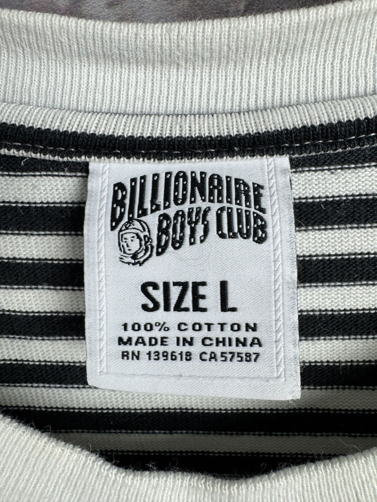 Billionaire Boys Club Men’s Billionaire Boys Club BBC Striped T-Shirt Size Large Size US L / EU 52-54 / 3 - 7 Thumbnail