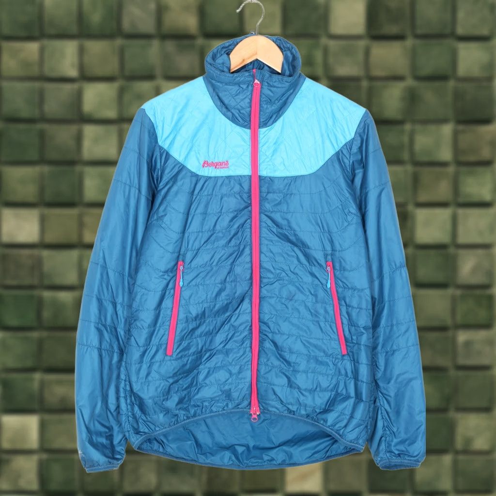 Vintage BERGANS OF NORWAY Uranostind Insulated Jacket Women L Blue PERTEX Microlight Size L / US 10 / IT 46 - 1 Thumbnail