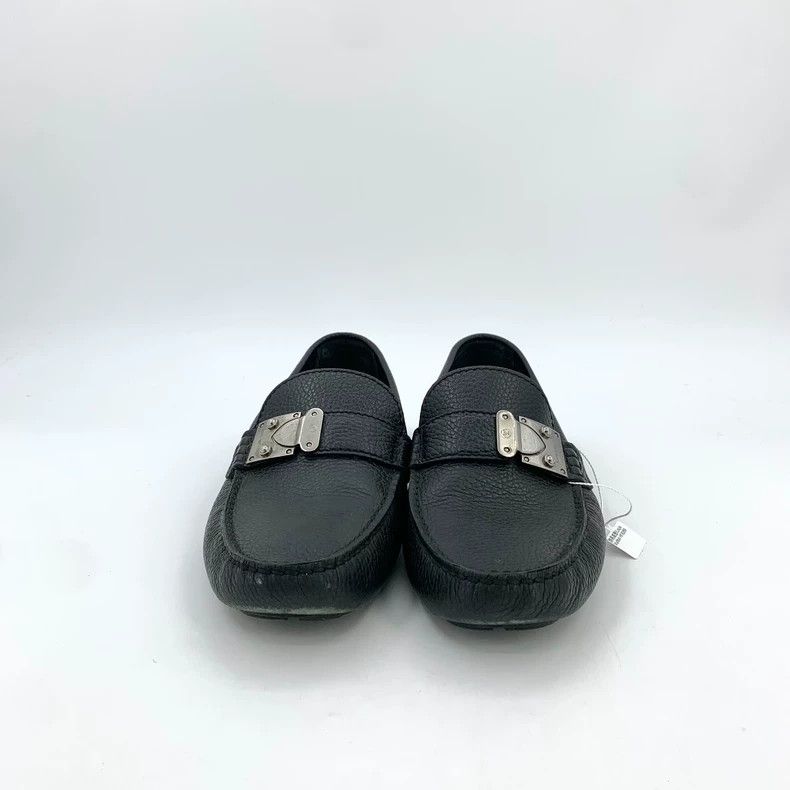Louis Vuitton Louis Vuitton Black silver button slip-on casual shoes Size US 6.5 / IT 36.5 - 3 Thumbnail