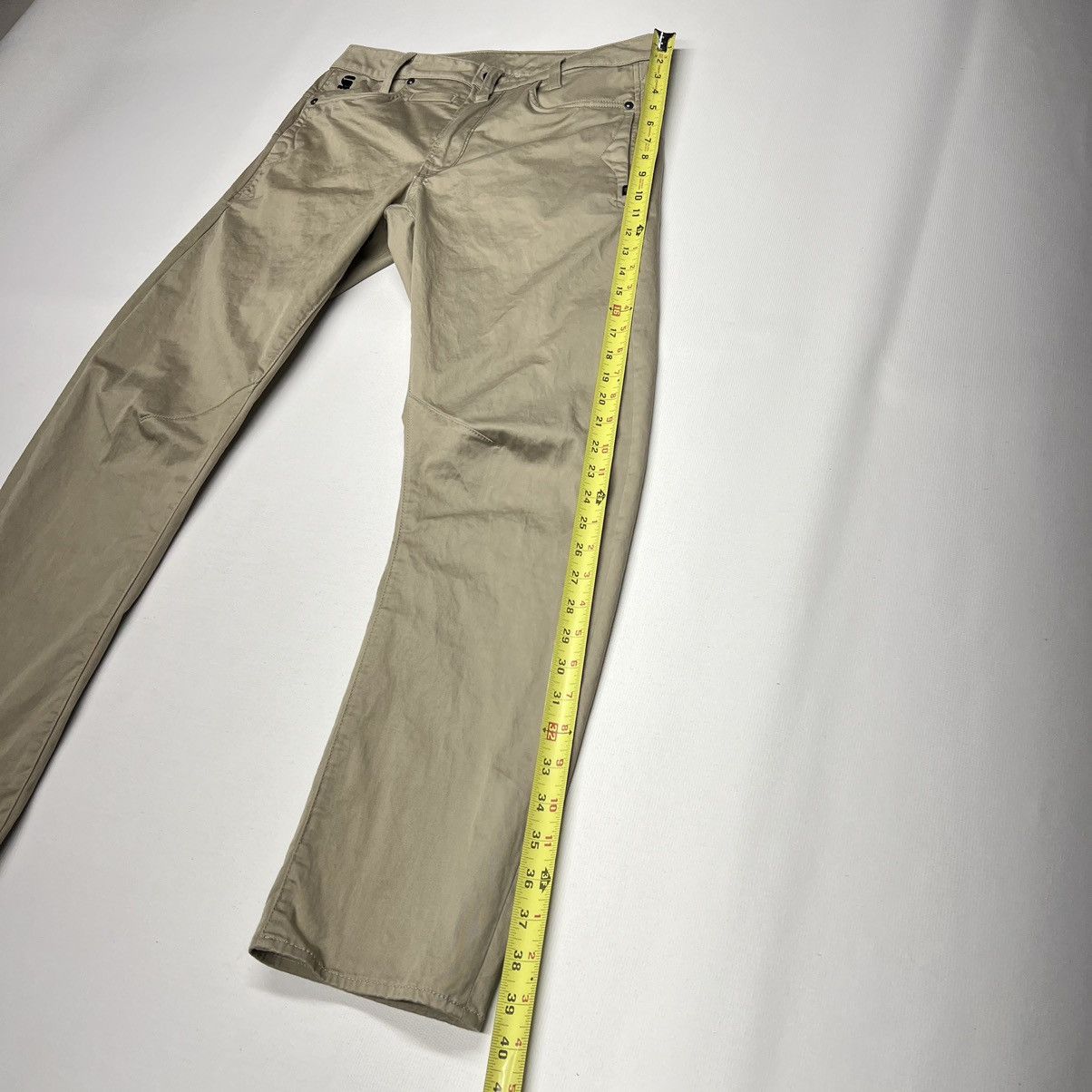G-Star G Star Pants Khaki Straight Tapered D-Staq 3D Button Pocket Size US 29 - 20 Thumbnail
