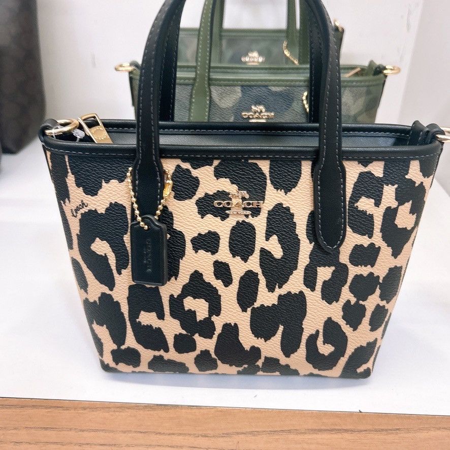 Coach leopard bag online