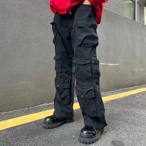 High Sport Harajuku Baggy Casual Cargos Loose Oversize Trousers Size US 29 - 4 Thumbnail