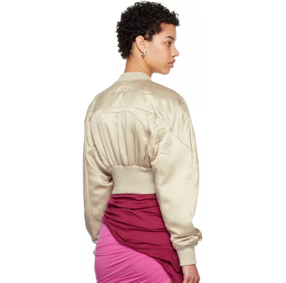 Rick Owens Rick Owens Girdered Silk Flight/Bomber Jacket Size M / US 6-8 / IT 42-44 - 2 Thumbnail