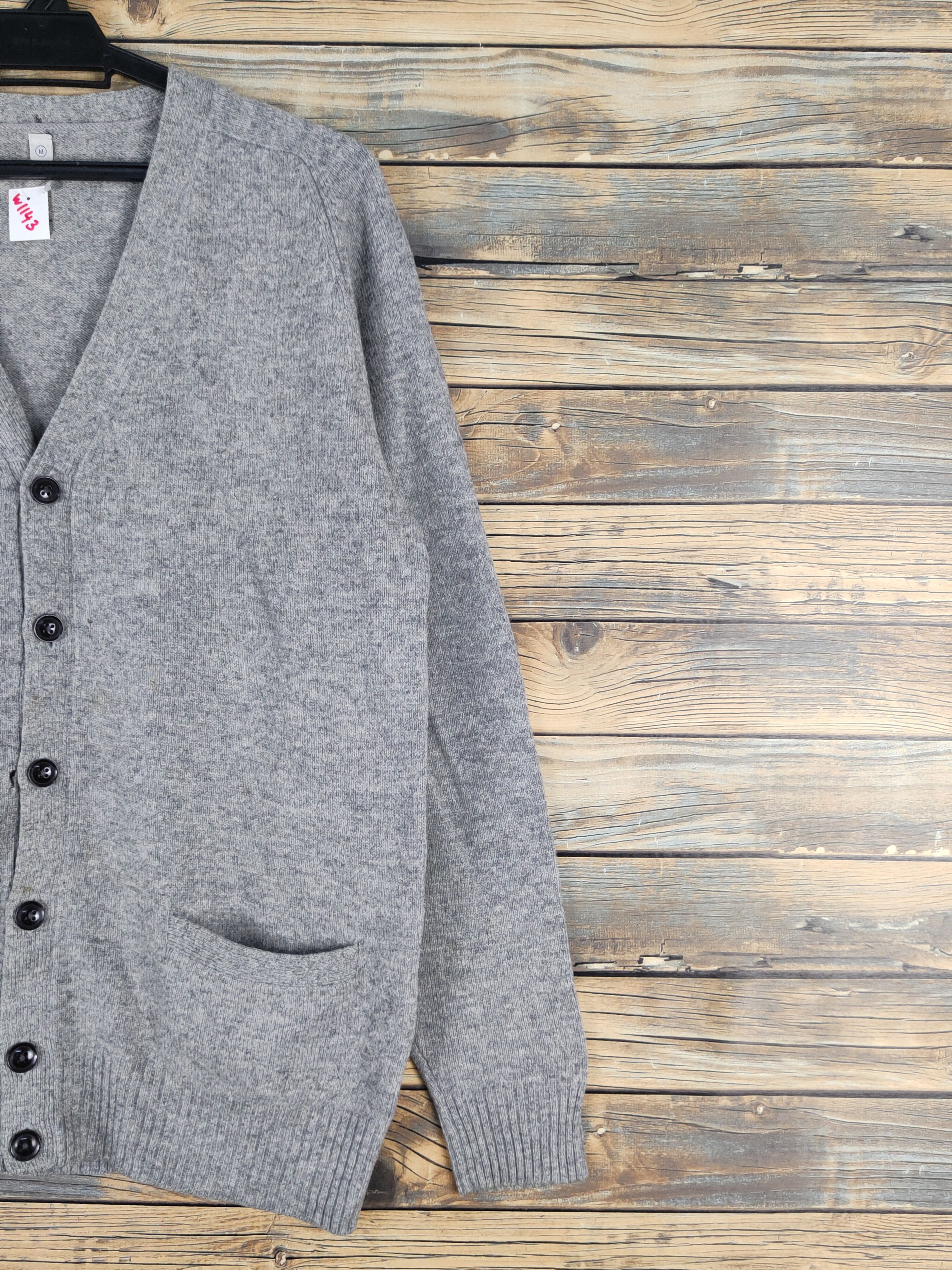 Homespun Knitwear Uniqlo japan vintage Gray Knitwear Cardigan #W1443 Size US M / EU 48-50 / 2 - 7 Thumbnail