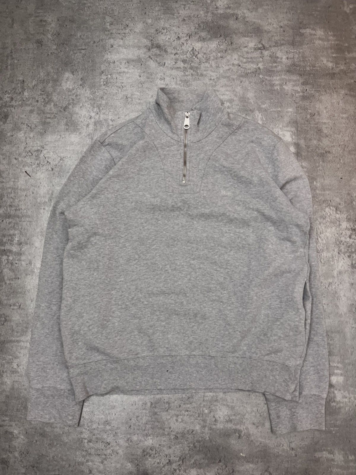 Dior Dior Grey Quarter-Zip Sweatshirt Size US M / EU 48-50 / 2 - 1 Thumbnail