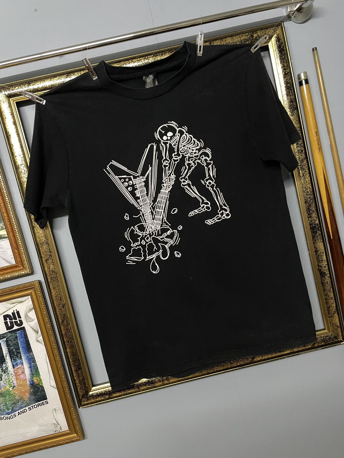 Japanese Brand Vintage Japan Designer Number Nine Skeleton Smash Guitar Tee Size US M / EU 48-50 / 2 - 2 Thumbnail