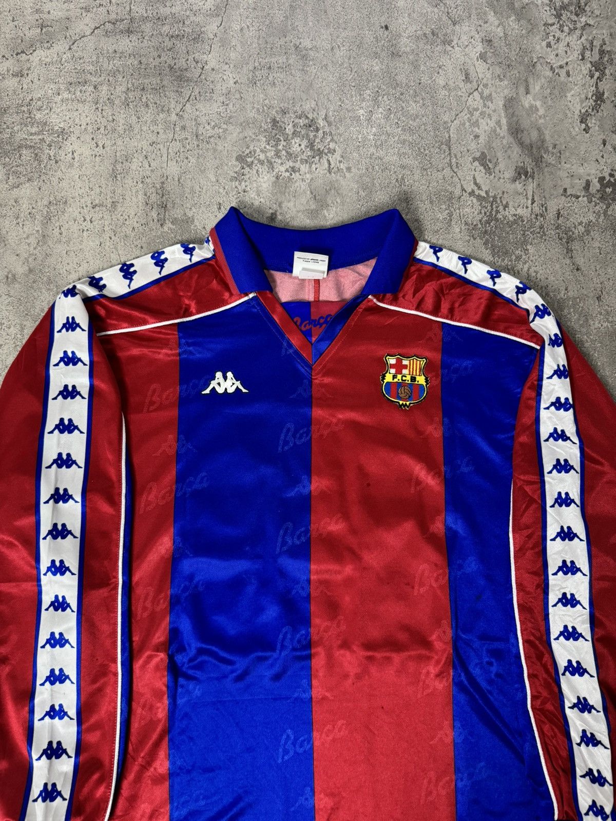 Kappa VINTAGE KAPPA FC BARCELONA 1992-1995 HOME LONGSLEEVE JERSEY Size US L / EU 52-54 / 3 - 2 Thumbnail