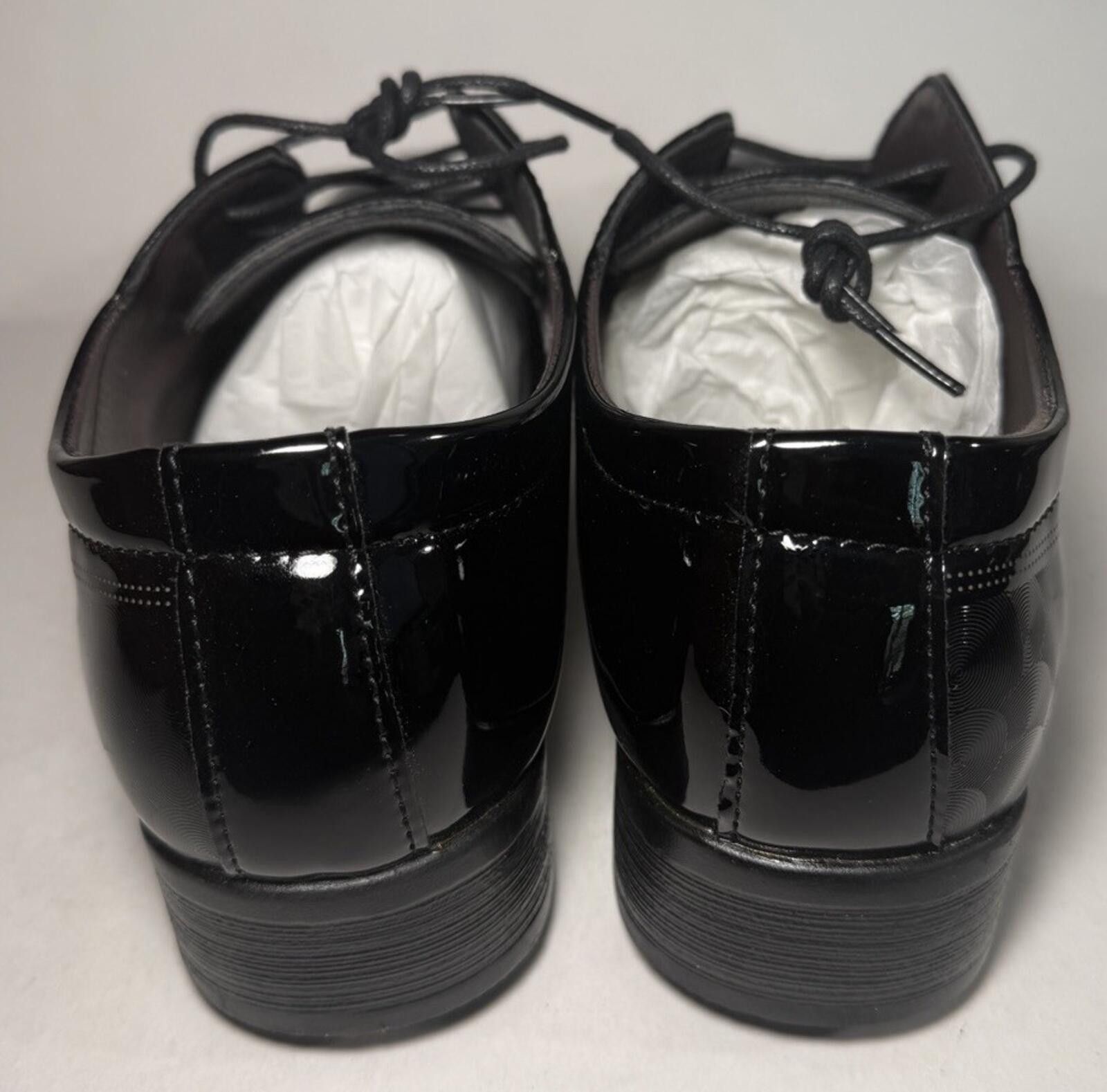 Other Mens Fashion Derby Dress Shoes Pointed Toe Lace Up Black Size US 11.5 / EU 44-45 - 4 Thumbnail