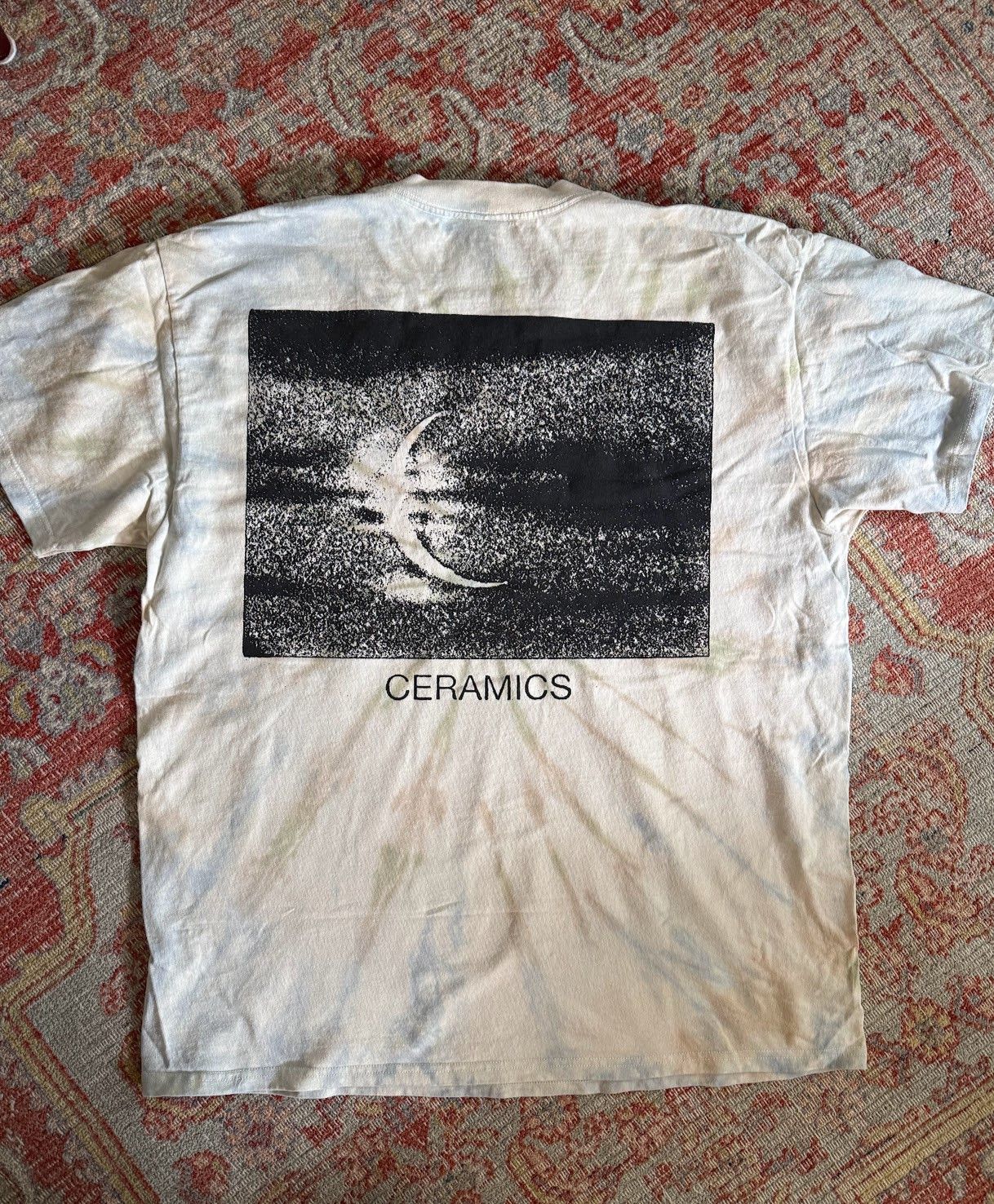 Online Ceramics Earth Moon Logo Tie Dyed and Stonewashed Tee Size US XL / EU 56 / 4 - 5 Thumbnail